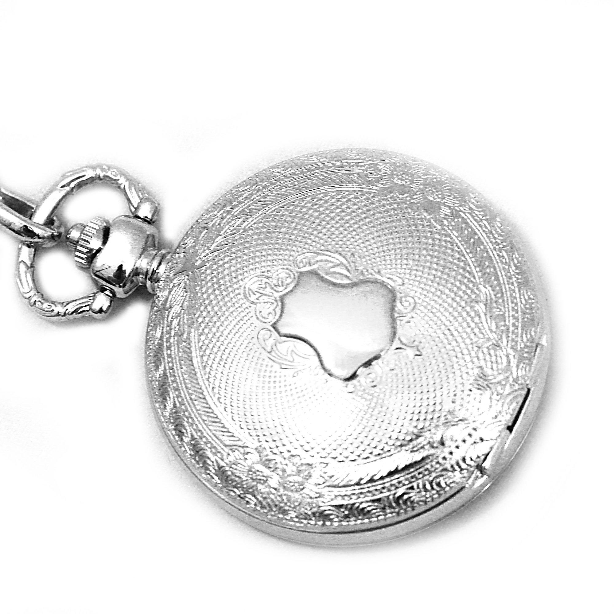 Slvr - Sekonda - Pocket Stainless Steel Classic Analogue Quartz Watch - 8