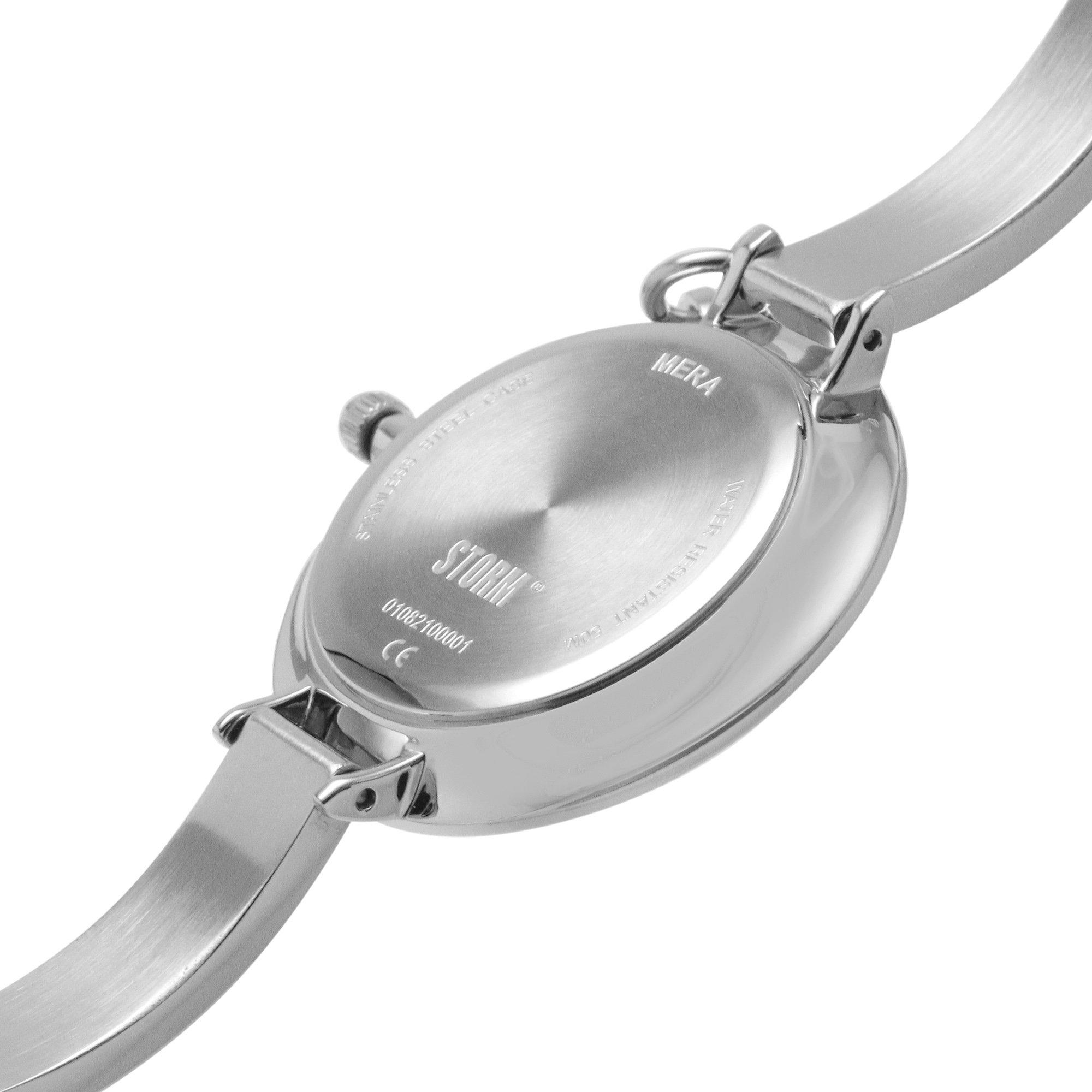 Slvr - Storm - Mera Silver Impatiens Pink Stainless Steel Watch - 3