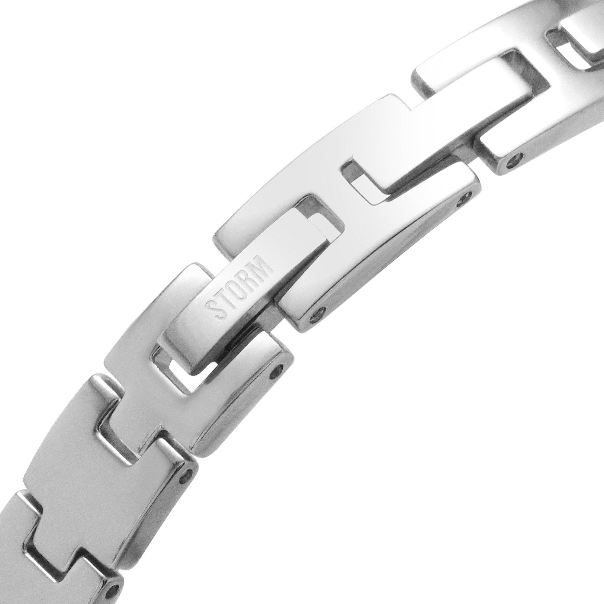 Slvr - Storm - Mera Silver Impatiens Pink Stainless Steel Watch - 4