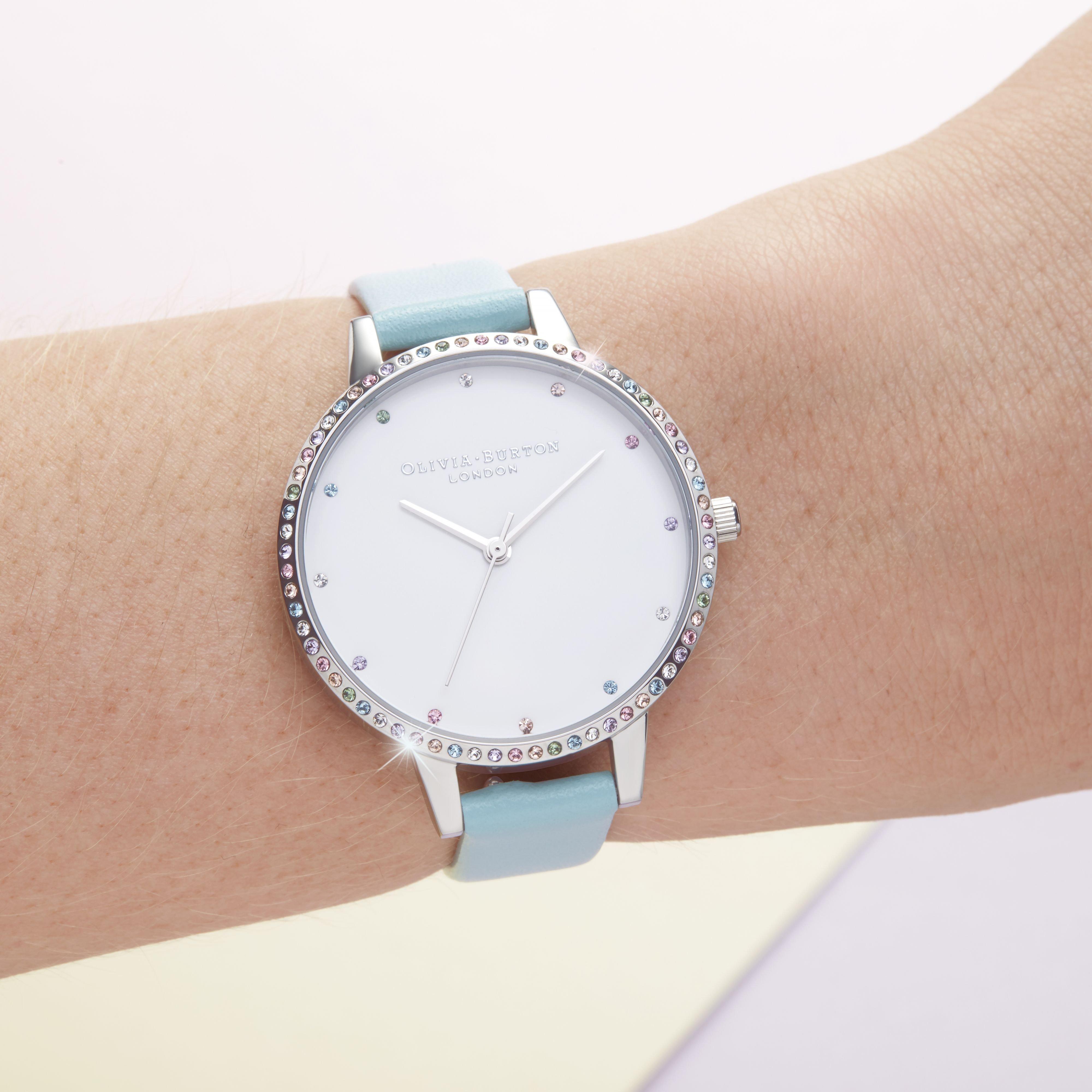 Slvr - Olivia Burton - Stainless Steel Fashion Analogue Quartz Watch - 2