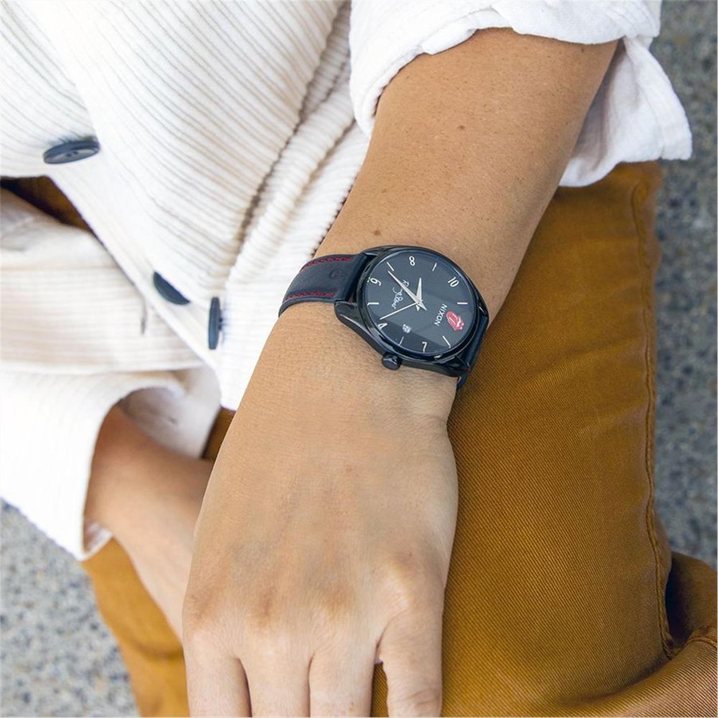 Blck - Nixon - Analogue Leather Quartz Watch - 7