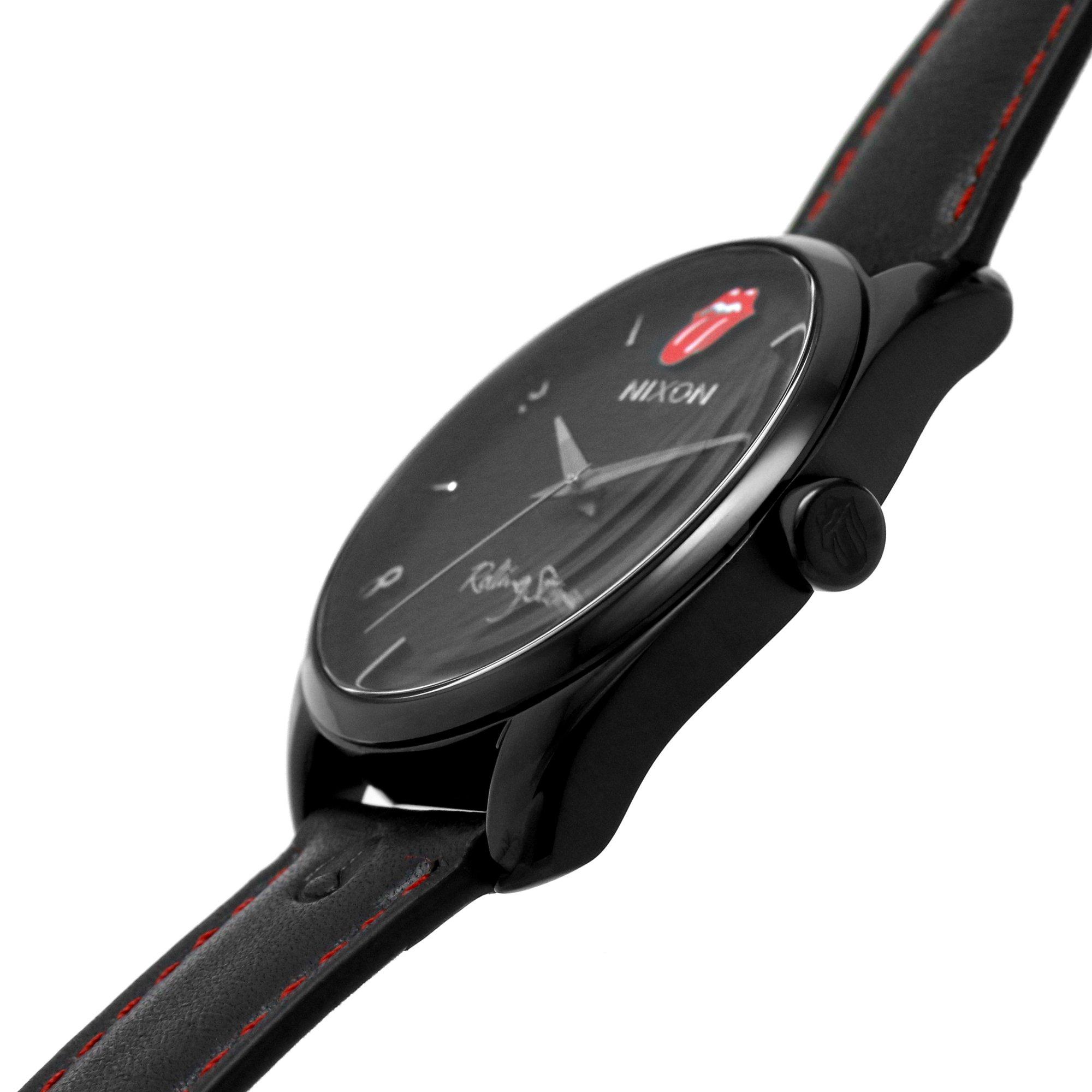 Blck - Nixon - Analogue Leather Quartz Watch - 9