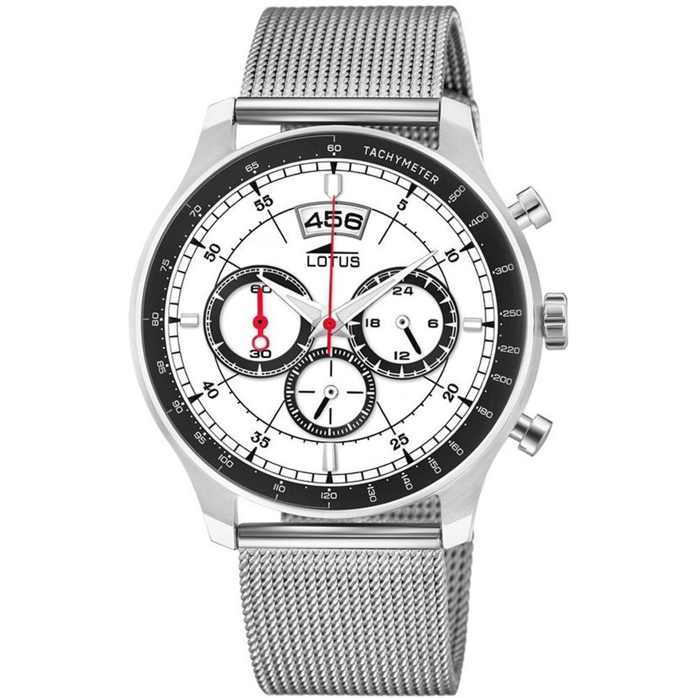 Slvr - Lotus - Stainless Steel Sports Analogue Quartz Watch - 1