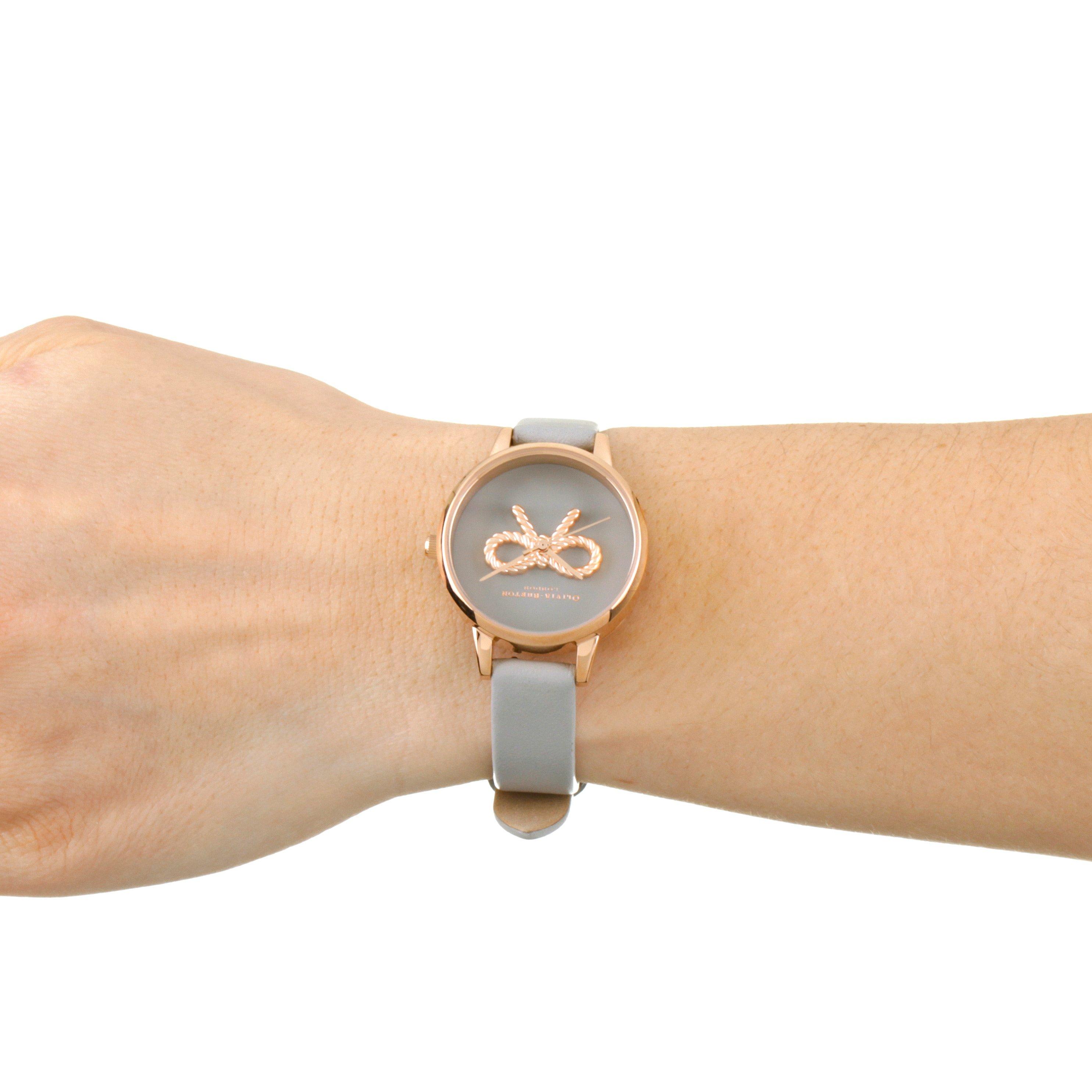 Rs - Olivia Burton - Bow Stainless Steel Fashion Analogue Quartz Watch - 3