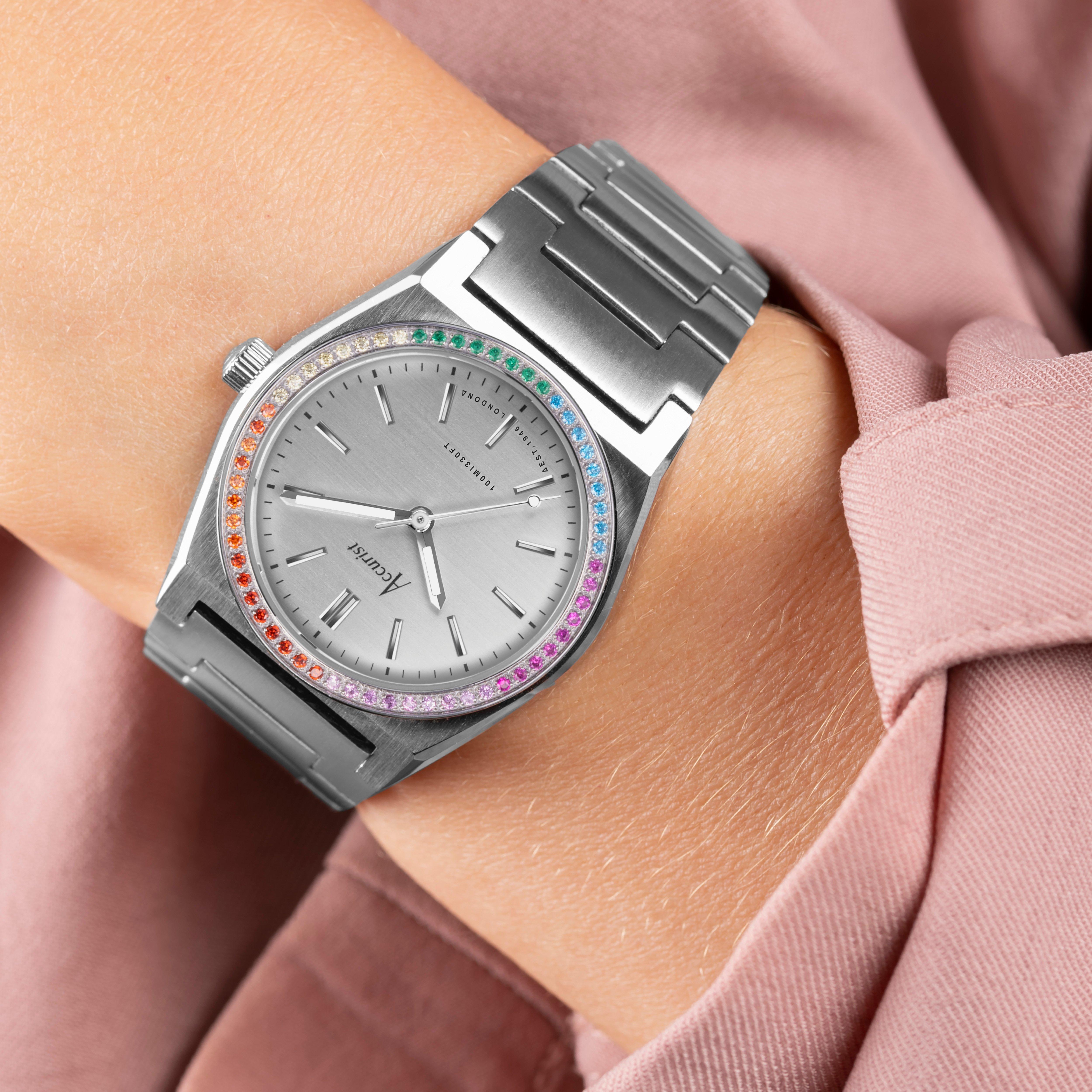 Slvr - Accurist - Womens Stainless Steel Classic Analogue Quartz Watch - 3