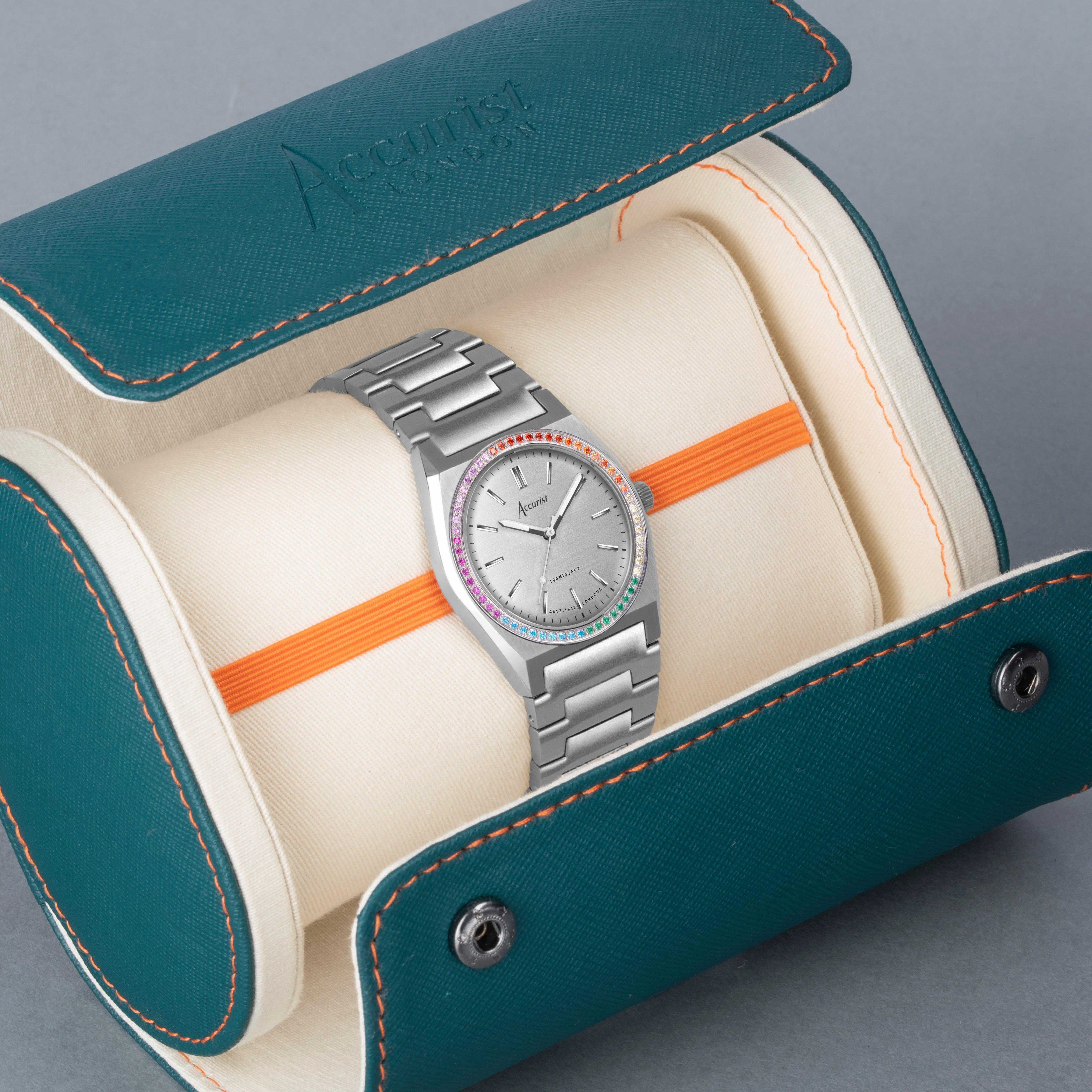 Slvr - Accurist - Womens Stainless Steel Classic Analogue Quartz Watch - 4