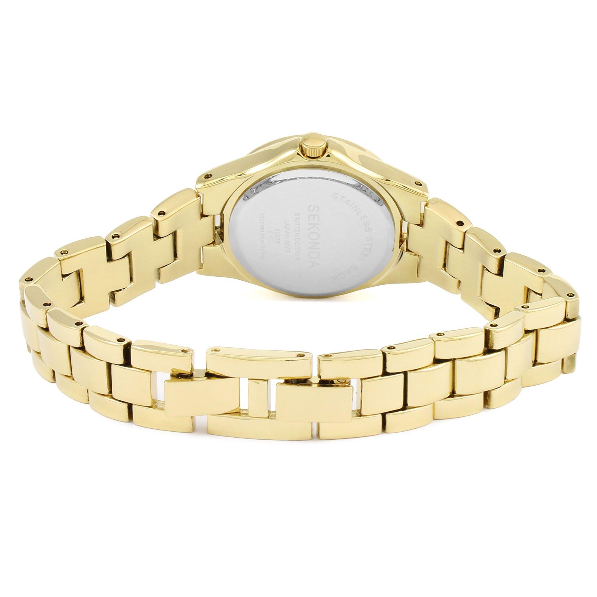 Gld - Sekonda - Starfall Plated Stainless Steel Classic Analogue Quartz Watch - 5