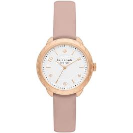 Kate Spade New York Morningside Three Hand Pink Leather Watch KSW1758