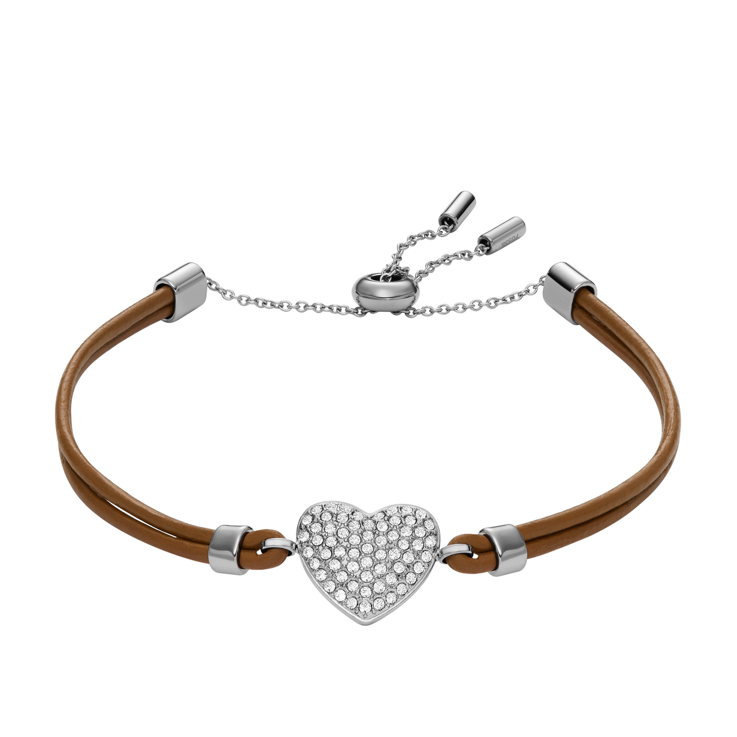 Brwn - Fossil - Lds Fssl Sd Gltz Hrt Brwn - 1