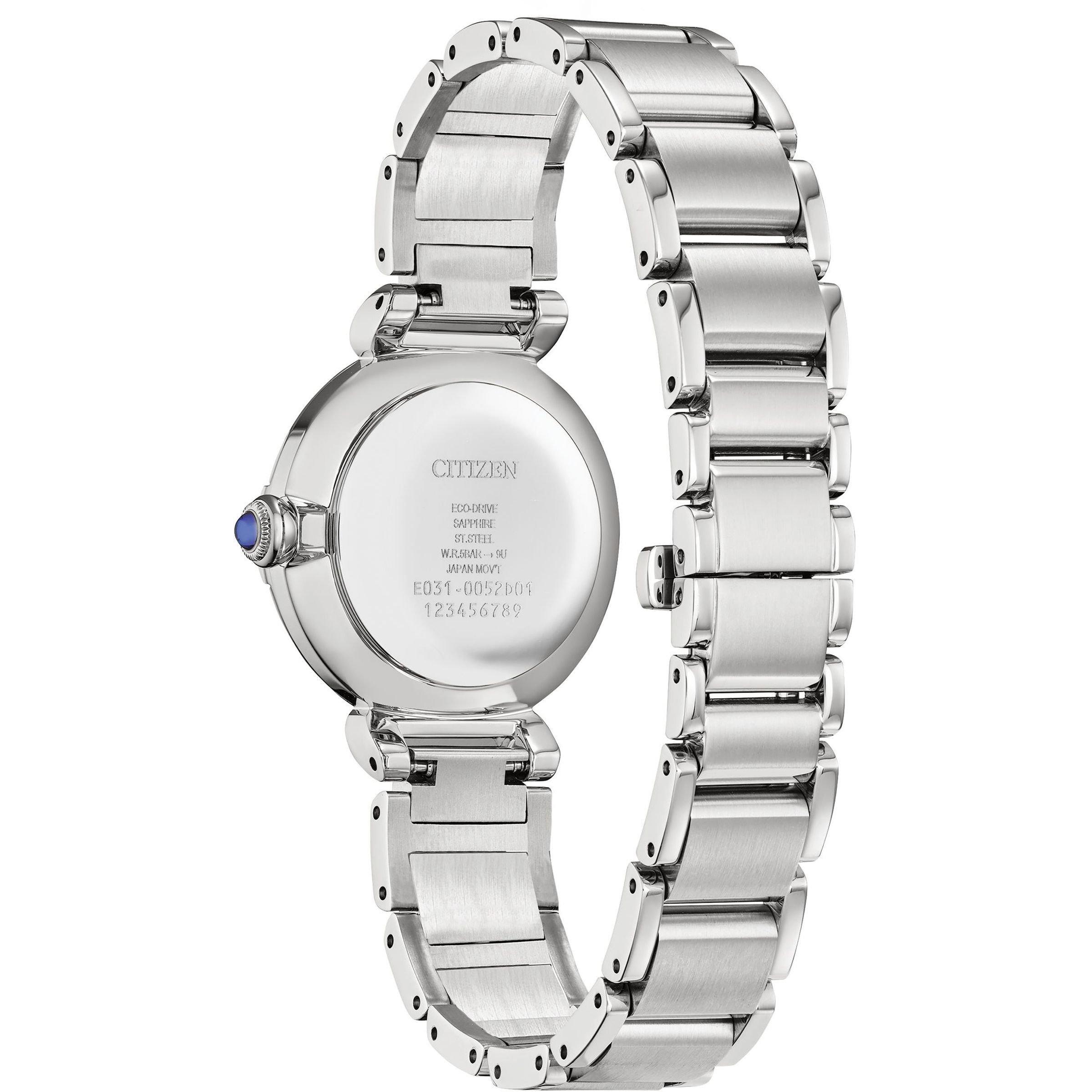 Slvr - Citizen - Ladies Eco-Drive Diamond Maybell Stainless Steel Watch - 2