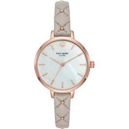 Kate Spade New York Metro Three Hand Leather Watch