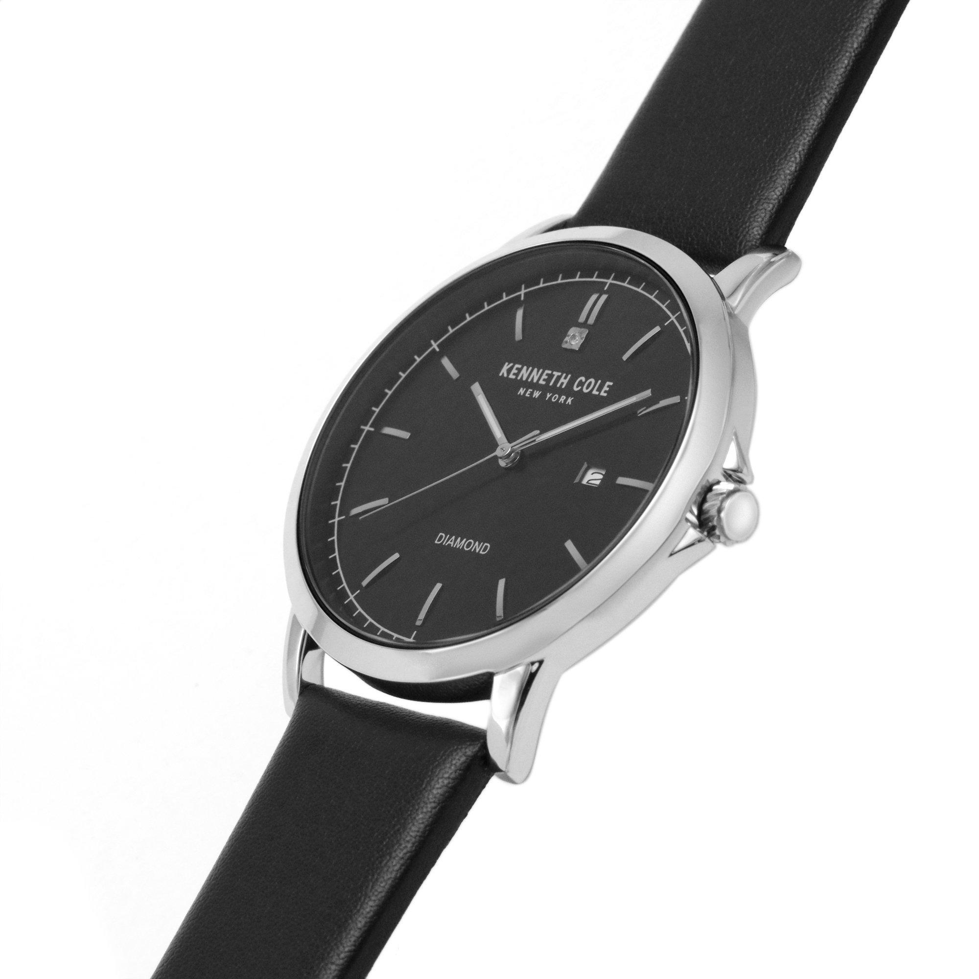 Slvr - Kenneth Cole - New York Dress Grey Quartz Watch - 5