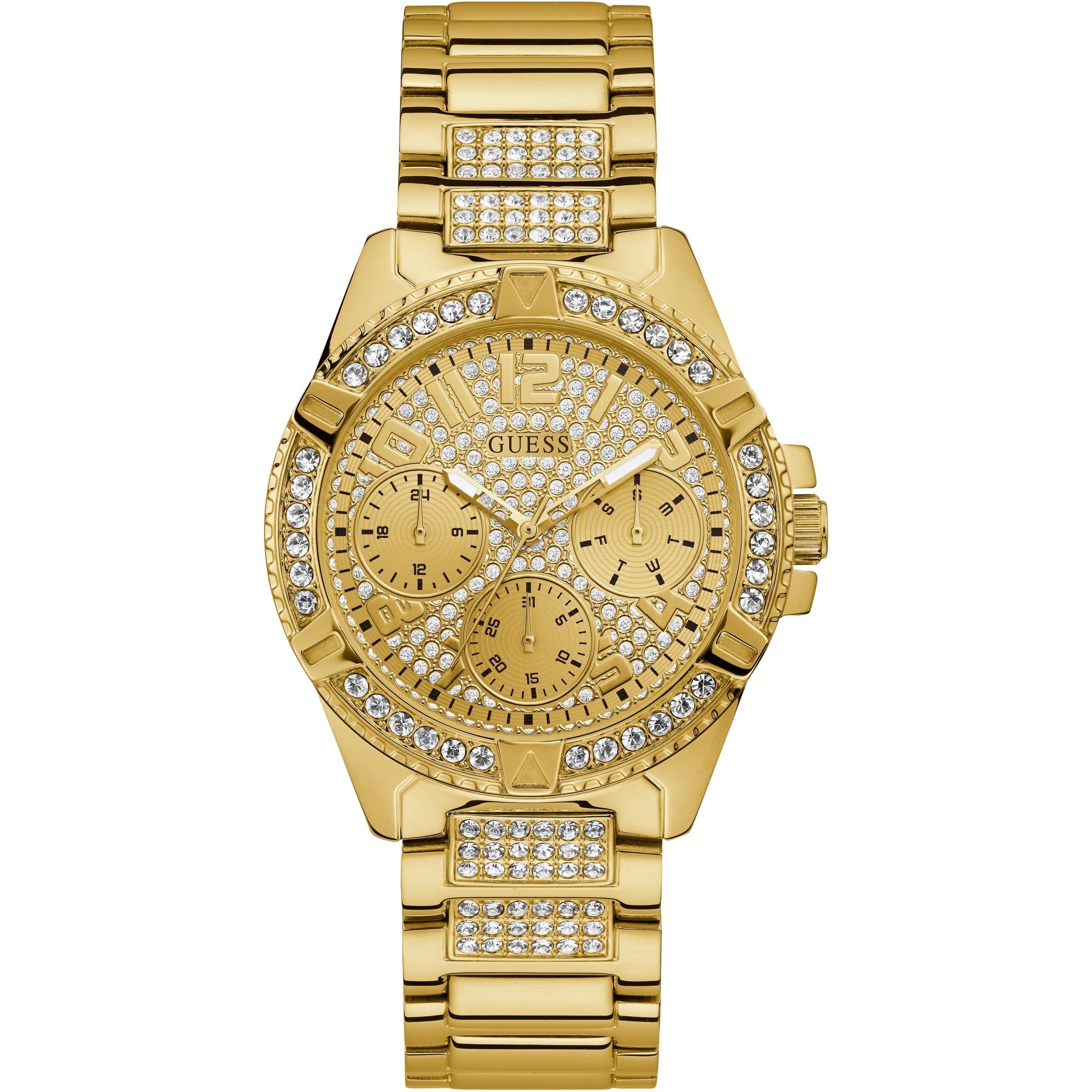Gld - Guess - Lady Frontier Stainless Steel Fashion Analogue Quartz Watch - 1
