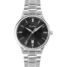 Accurist Classic Mens Stainless Steel Classic Analogue Quartz Watch