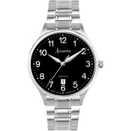 Accurist Classic Mens Stainless Steel Classic Analogue Quartz Watch