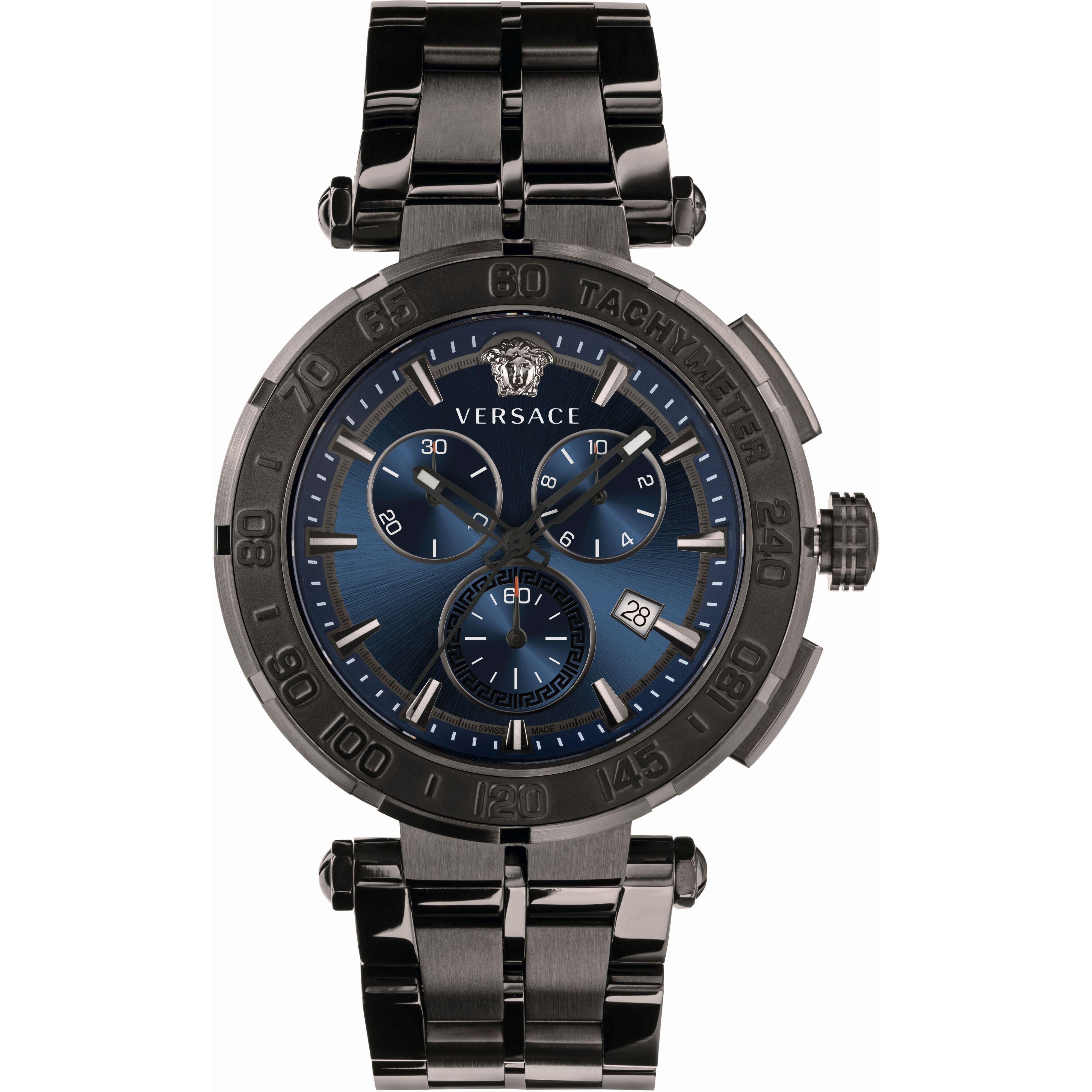 Gry - Versace - Greca Chrono Plated Stainless Steel Luxury Analogue Watch - 1
