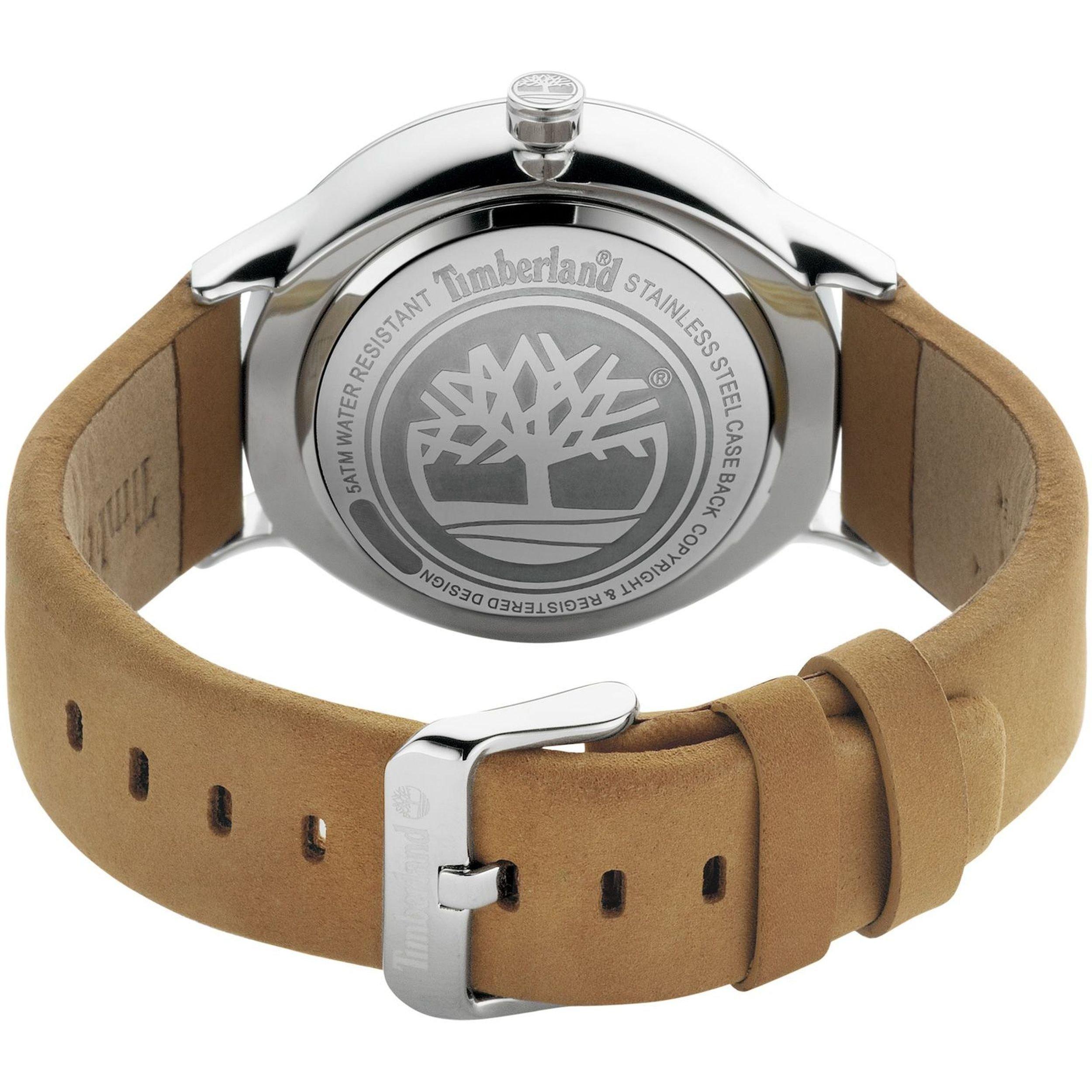 Slvr - Timberland - Stainless Steel Fashion Analogue Quartz Watch - 2