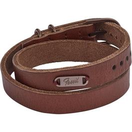 Fossil Heritage Double Wrap Leather Bracelet