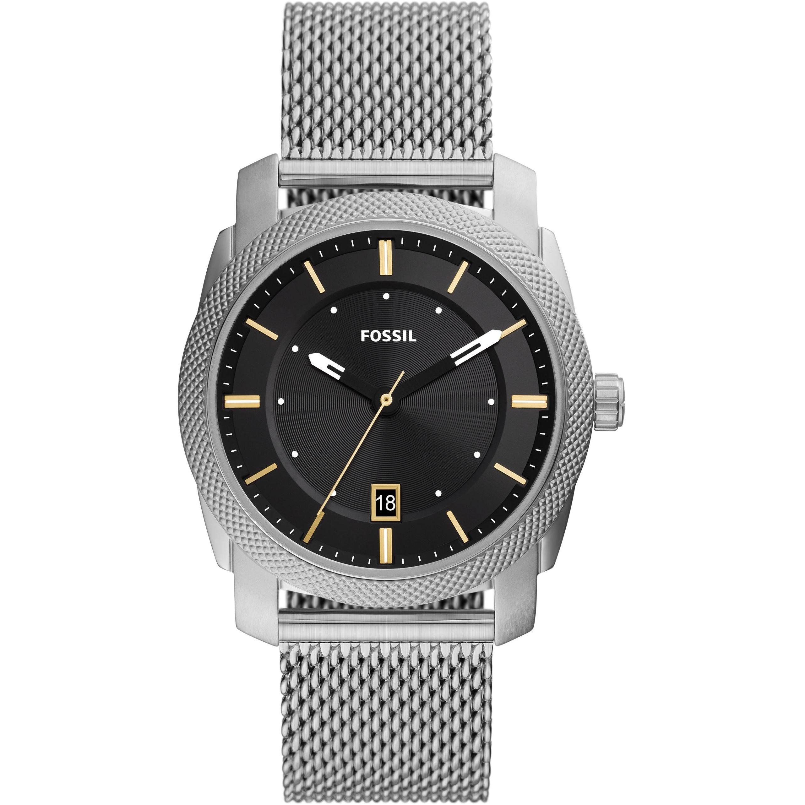 Fossil Machine Stainless Steel Fashion Analogue Quartz Watch