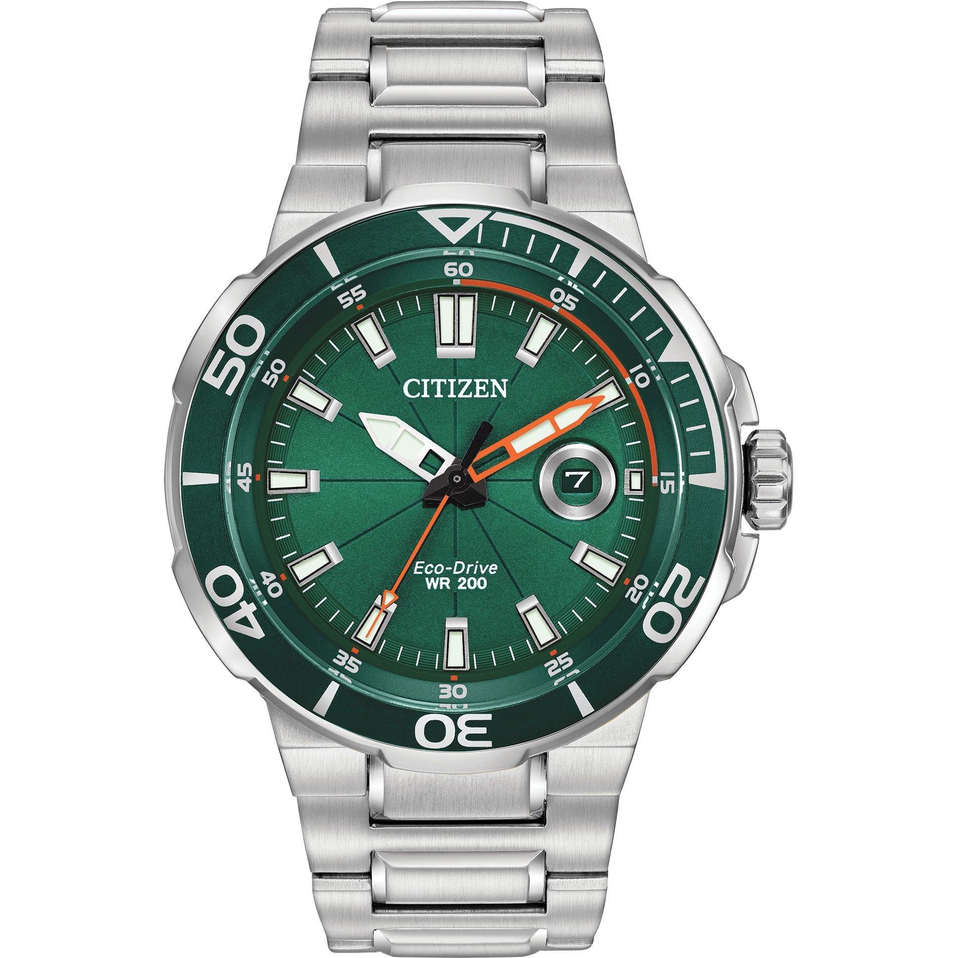 Slvr - Citizen - Endeavour Stainless Steel Classic Eco Drive Watch AW1428-53X - 1