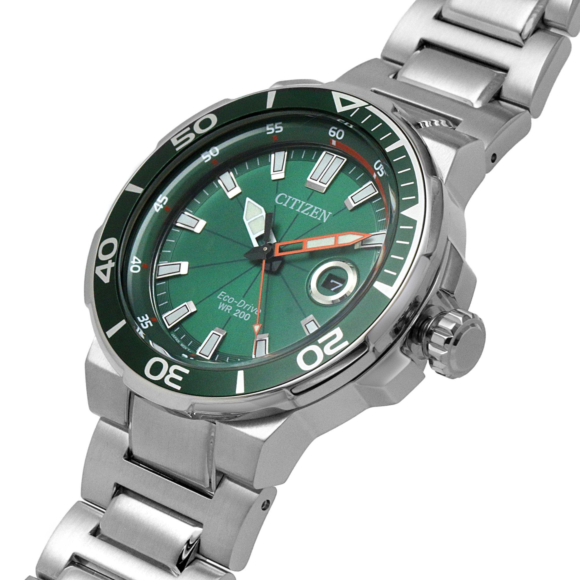 Slvr - Citizen - Endeavour Stainless Steel Classic Eco Drive Watch AW1428-53X - 7