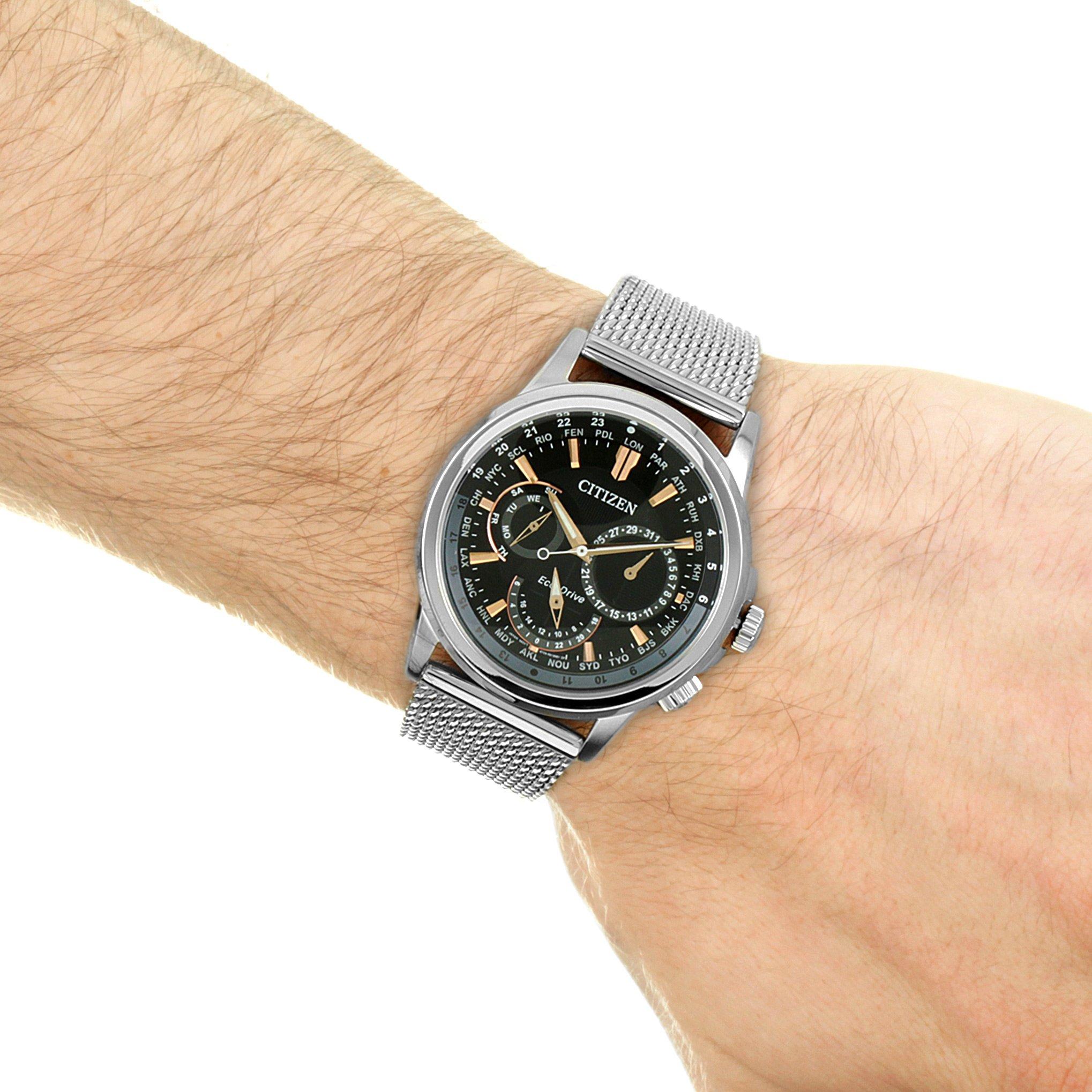 Slvr - Citizen - Gents Sport Stainless Steel Classic Eco-Drive Watch - 3