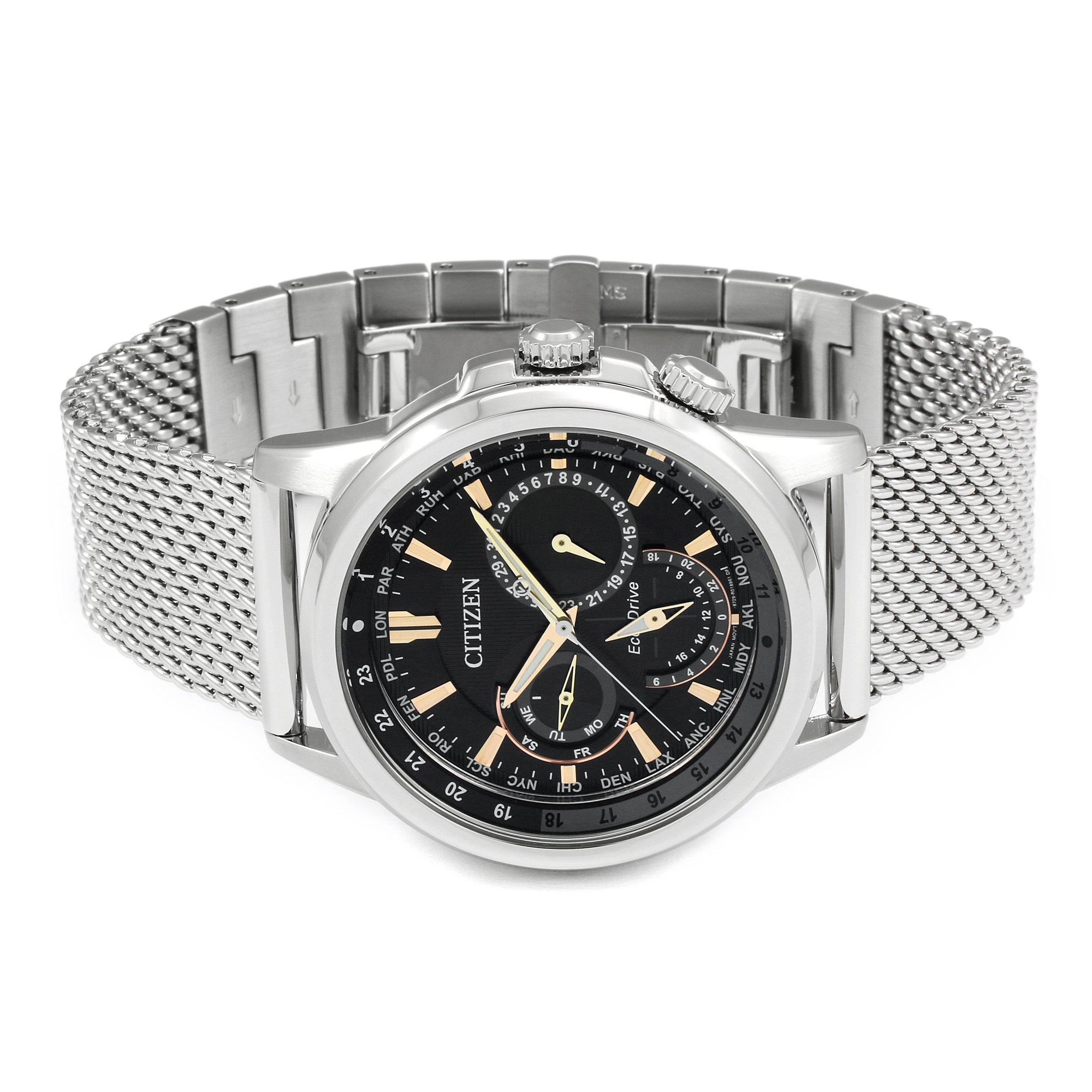 Slvr - Citizen - Gents Sport Stainless Steel Classic Eco-Drive Watch - 4