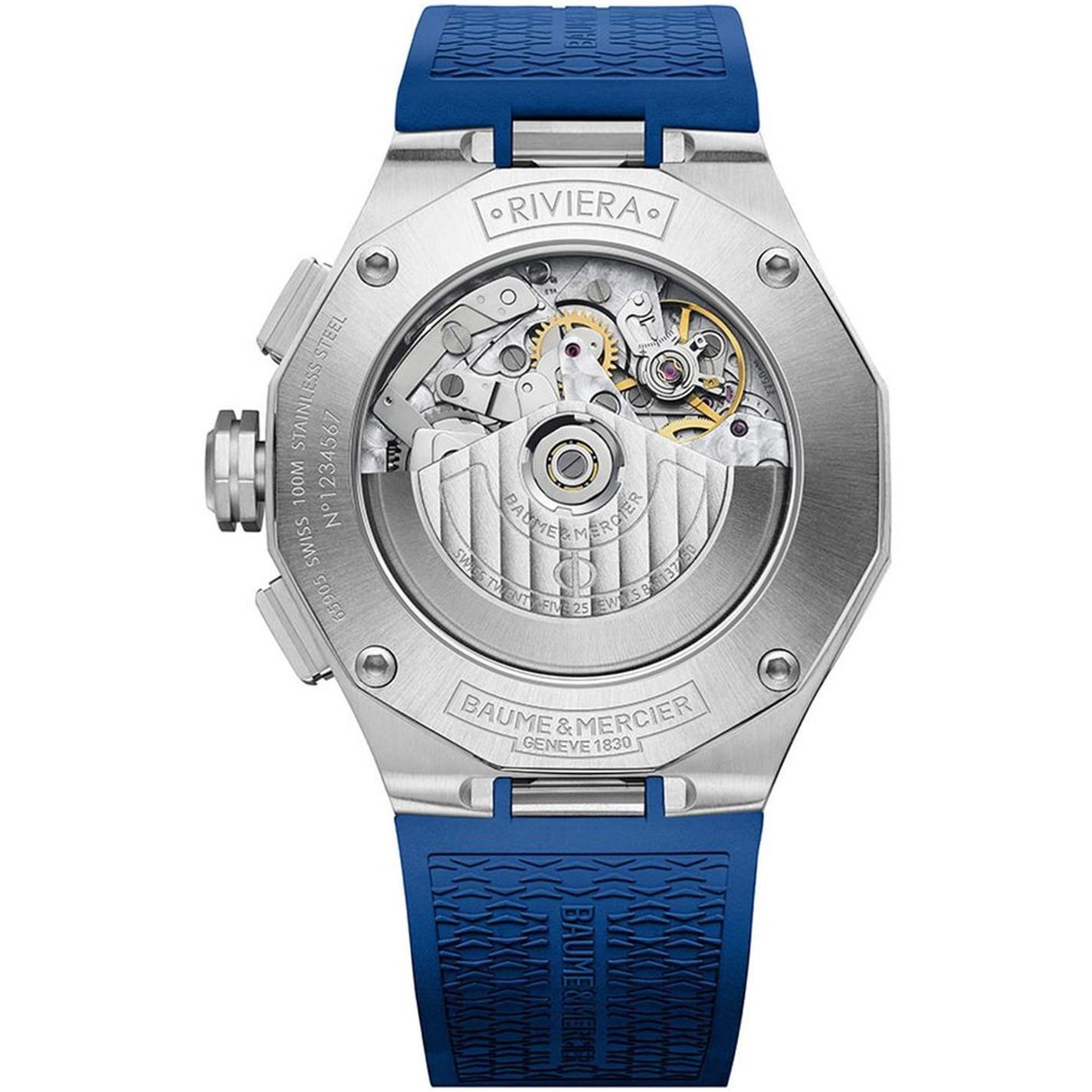 Blue - Baume and Mercier - Men's Riviera Chronograph Analogue Quartz Watch - 2