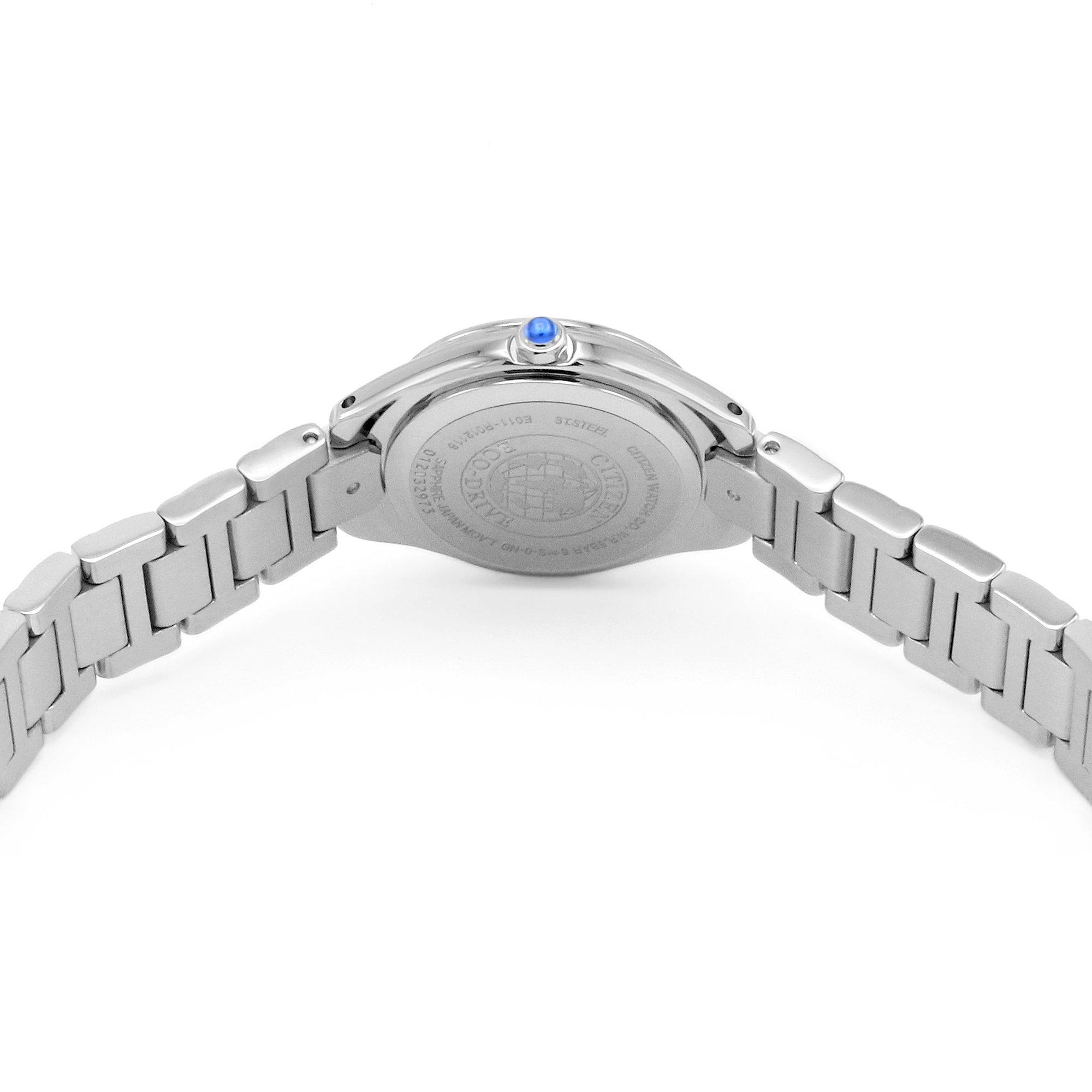 Slvr - Citizen - Silhouette Crystal Stainless Steel Classic Watch - 5