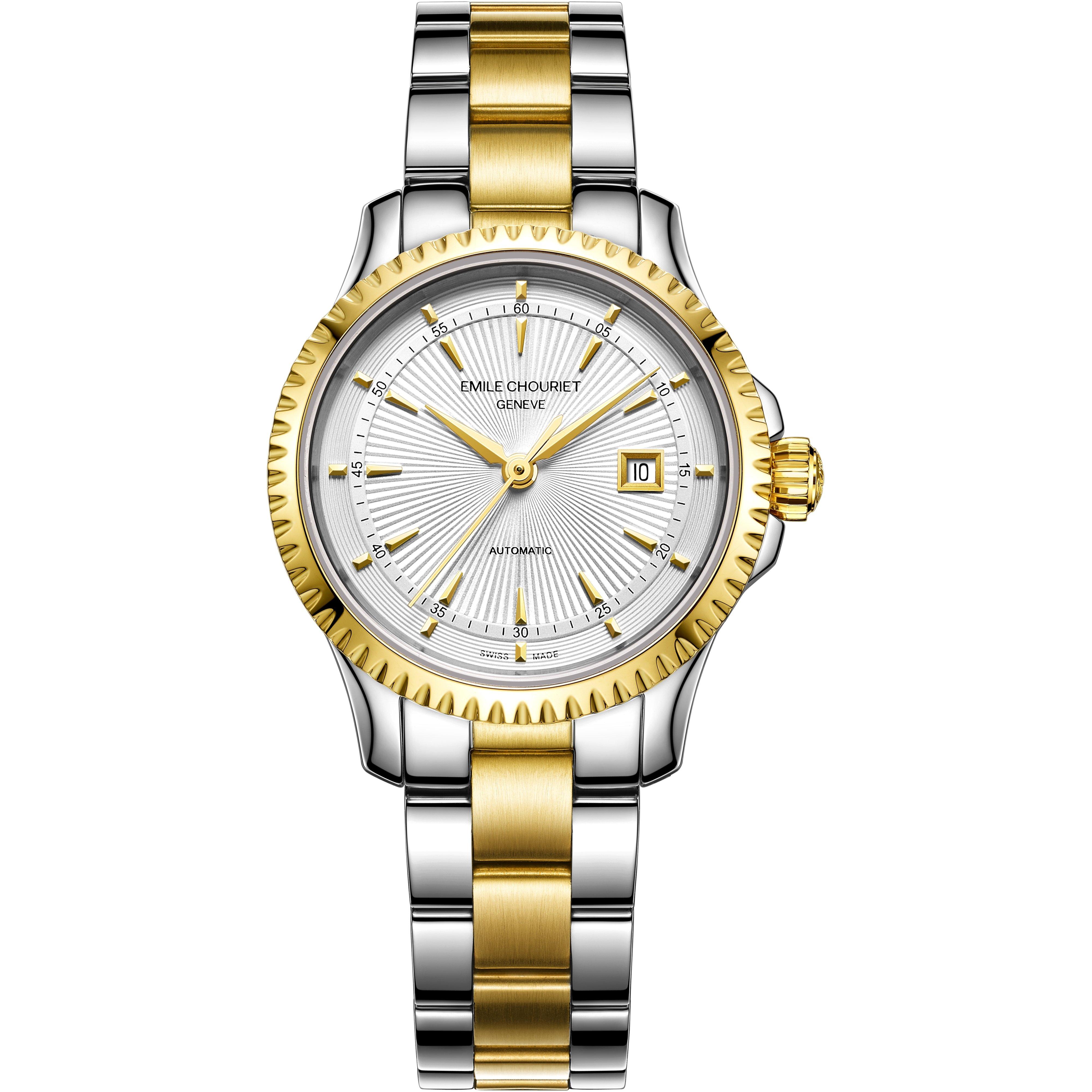 Tw-Tn Gld - Emile Chouriet - Soleos Stainless Steel Luxury Analogue Watch - 1
