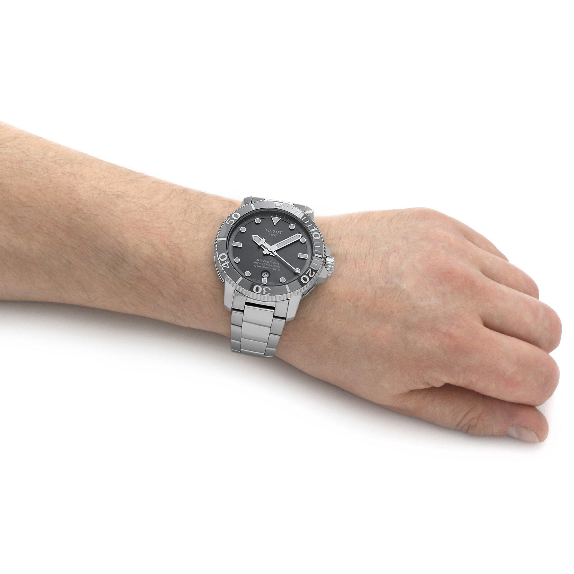 Grey/Steel - Tissot - Men's Analogue Quartz Watch - 5