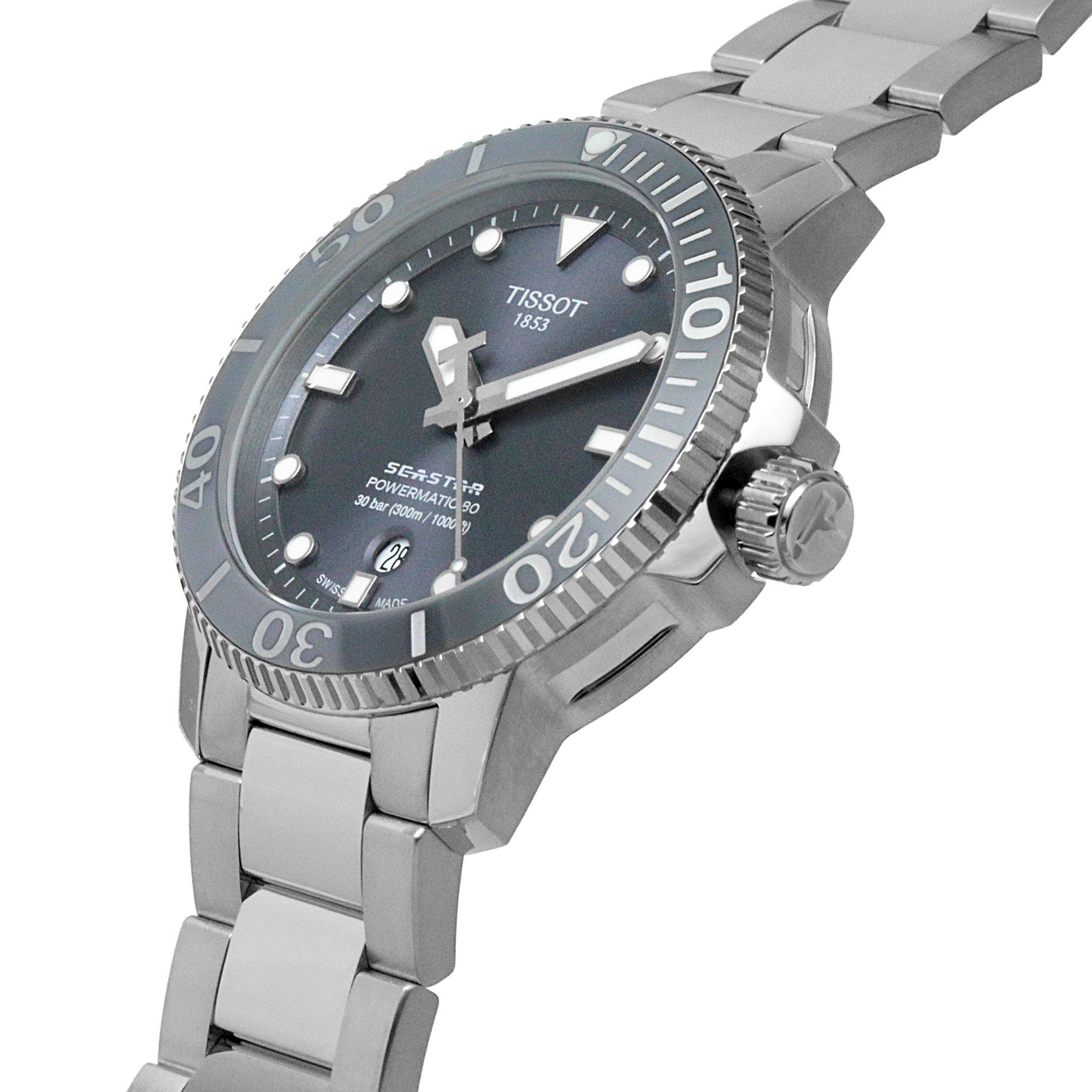 Grey/Steel - Tissot - Men's Analogue Quartz Watch - 8