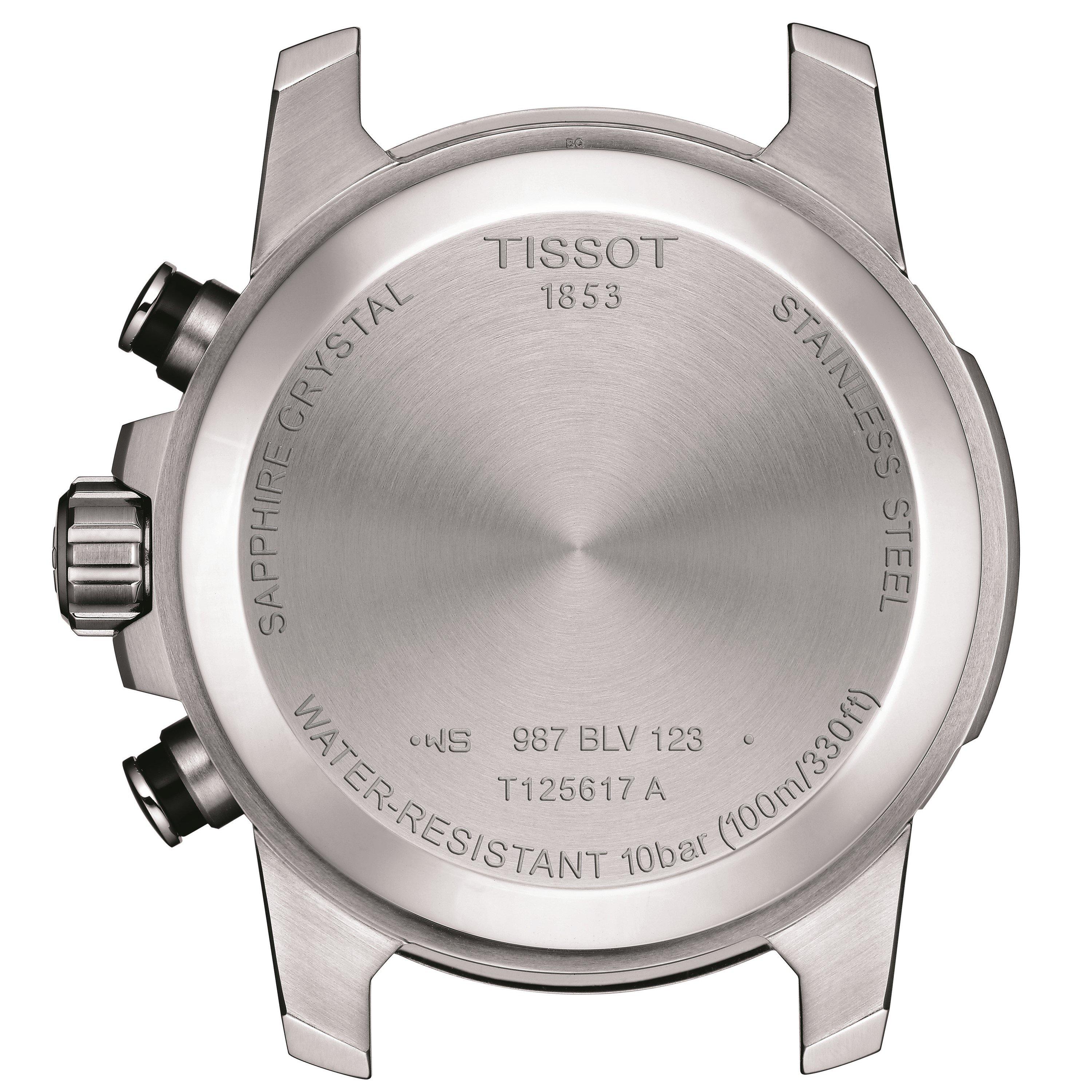 Black/Steel - Tissot - Men's Supersport Chrono Analogue Quartz Watch - 3