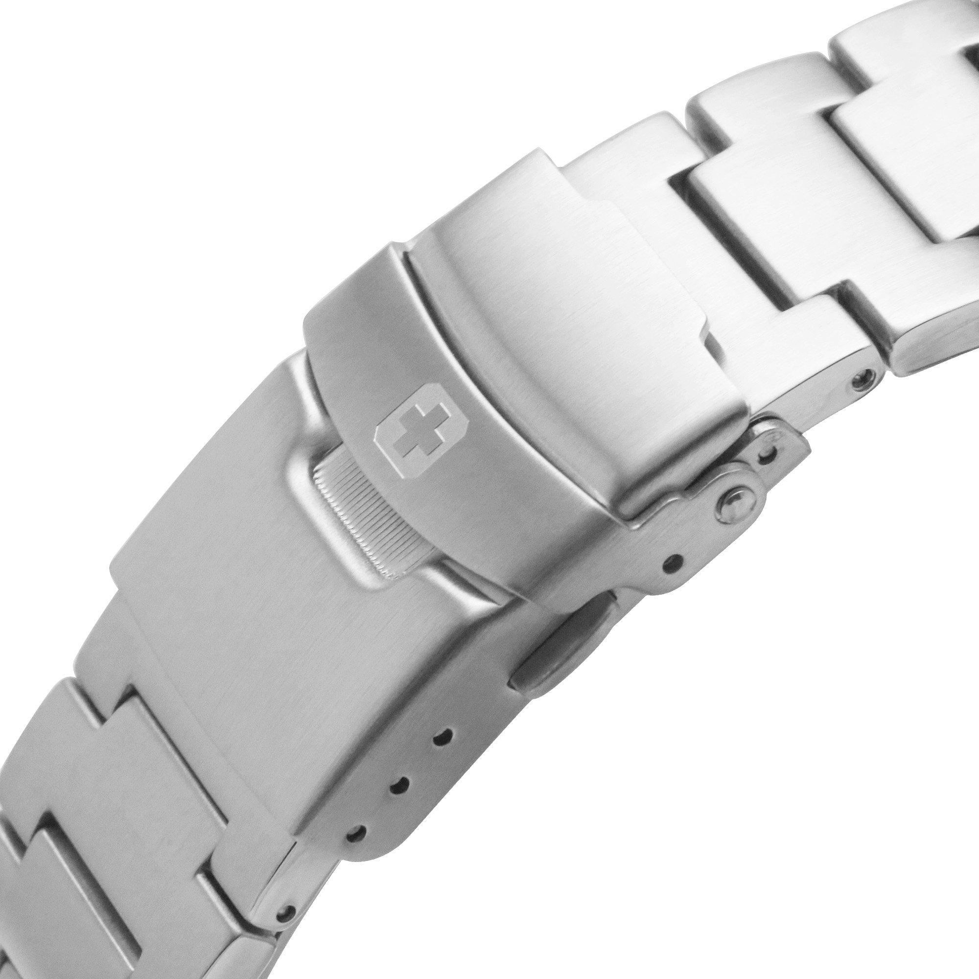 Slvr - Swiss Military Hanowa - Stainless Steel Sports Analogue Quartz Watch - 5