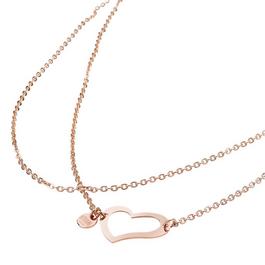 Storm Heart Plated Stainless Steel Necklace