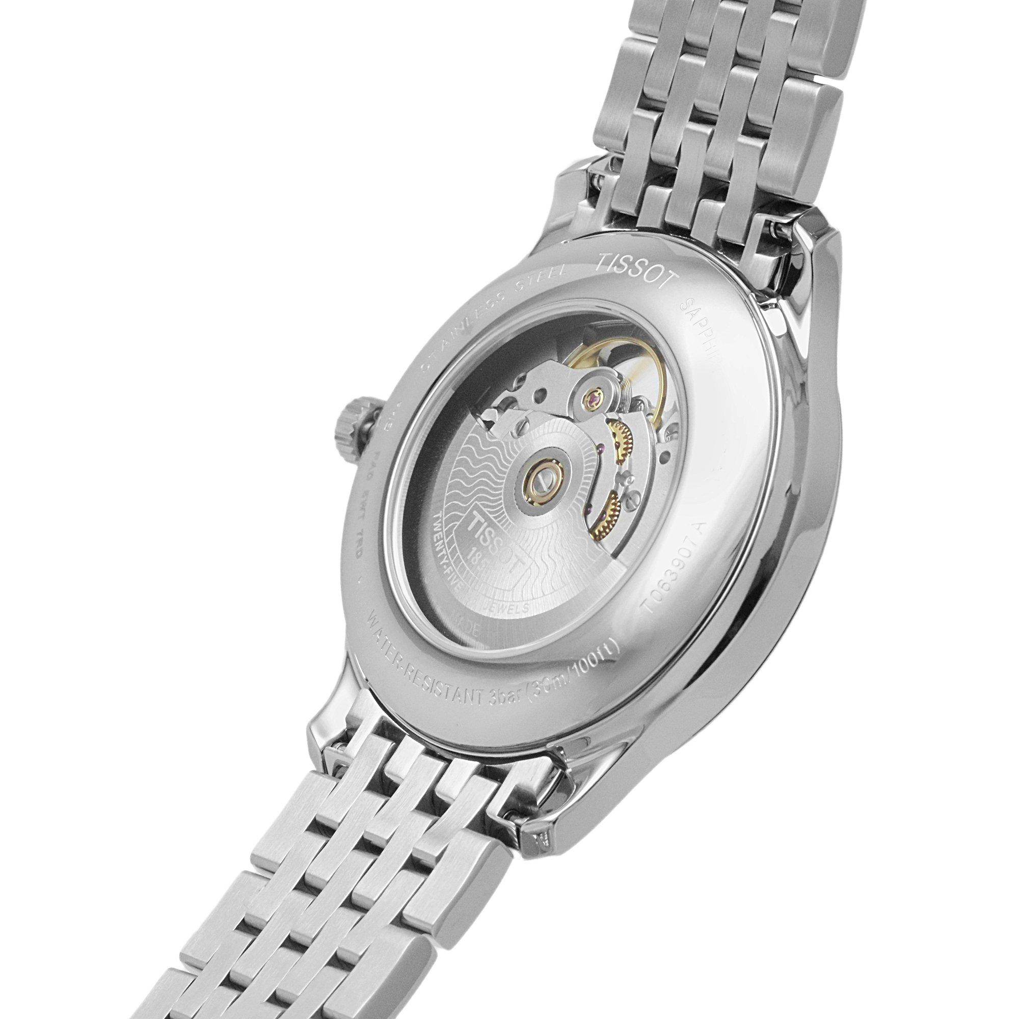 Black/Steel - Tissot - Men's Analogue Automatic Watch - 5