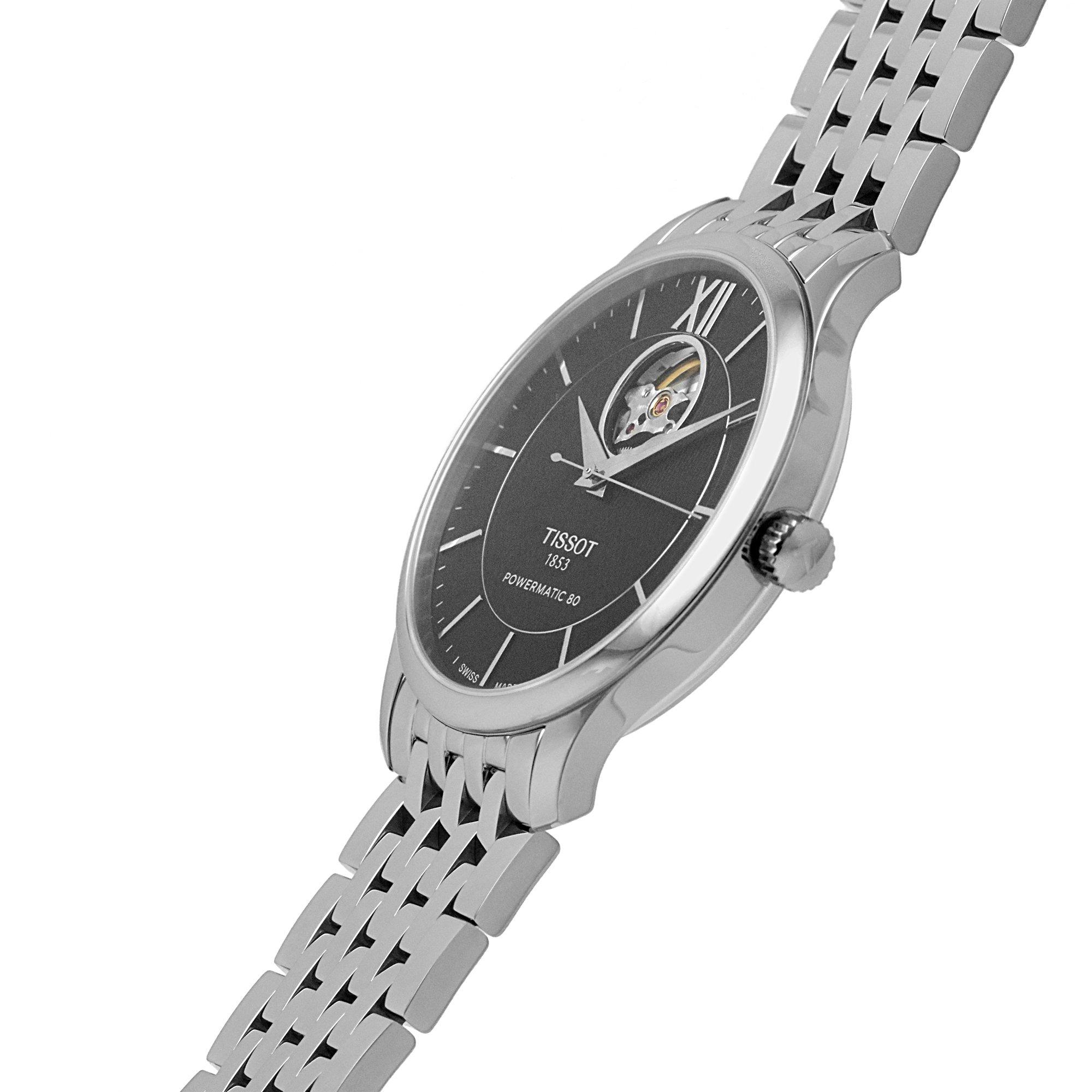 Black/Steel - Tissot - Men's Analogue Automatic Watch - 6