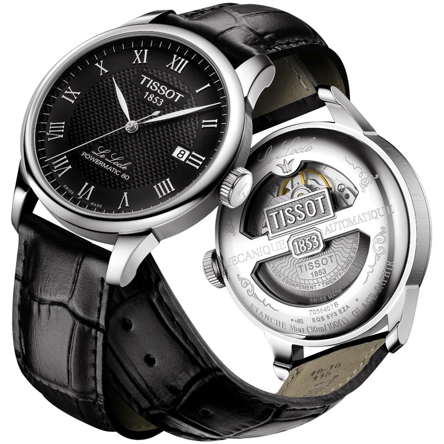 Black/Black - Tissot - Men's Le Locle Auto Analogue Watches - 2
