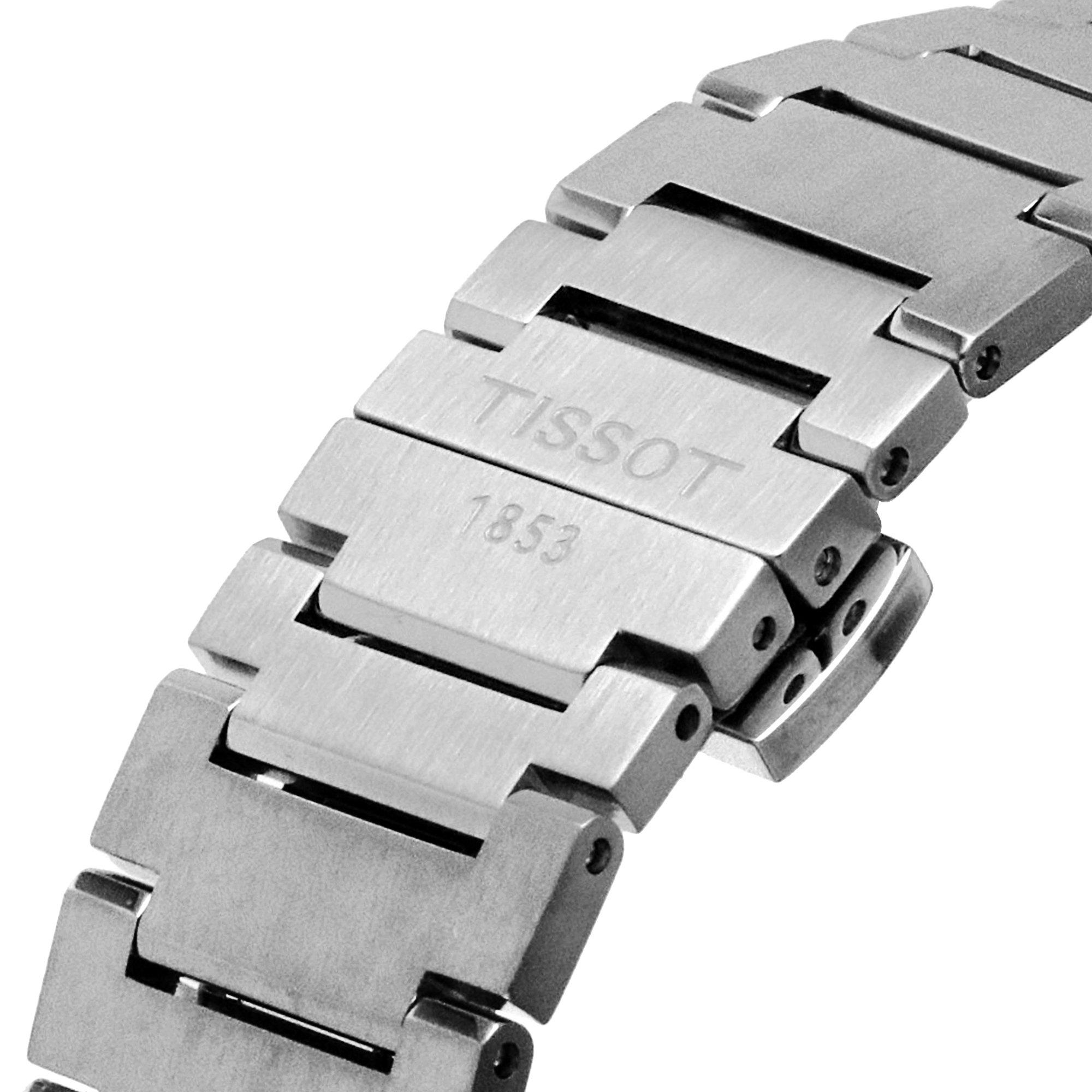 Green/Steel - Tissot - Men's PRX Automatic Analogue Watch - 8