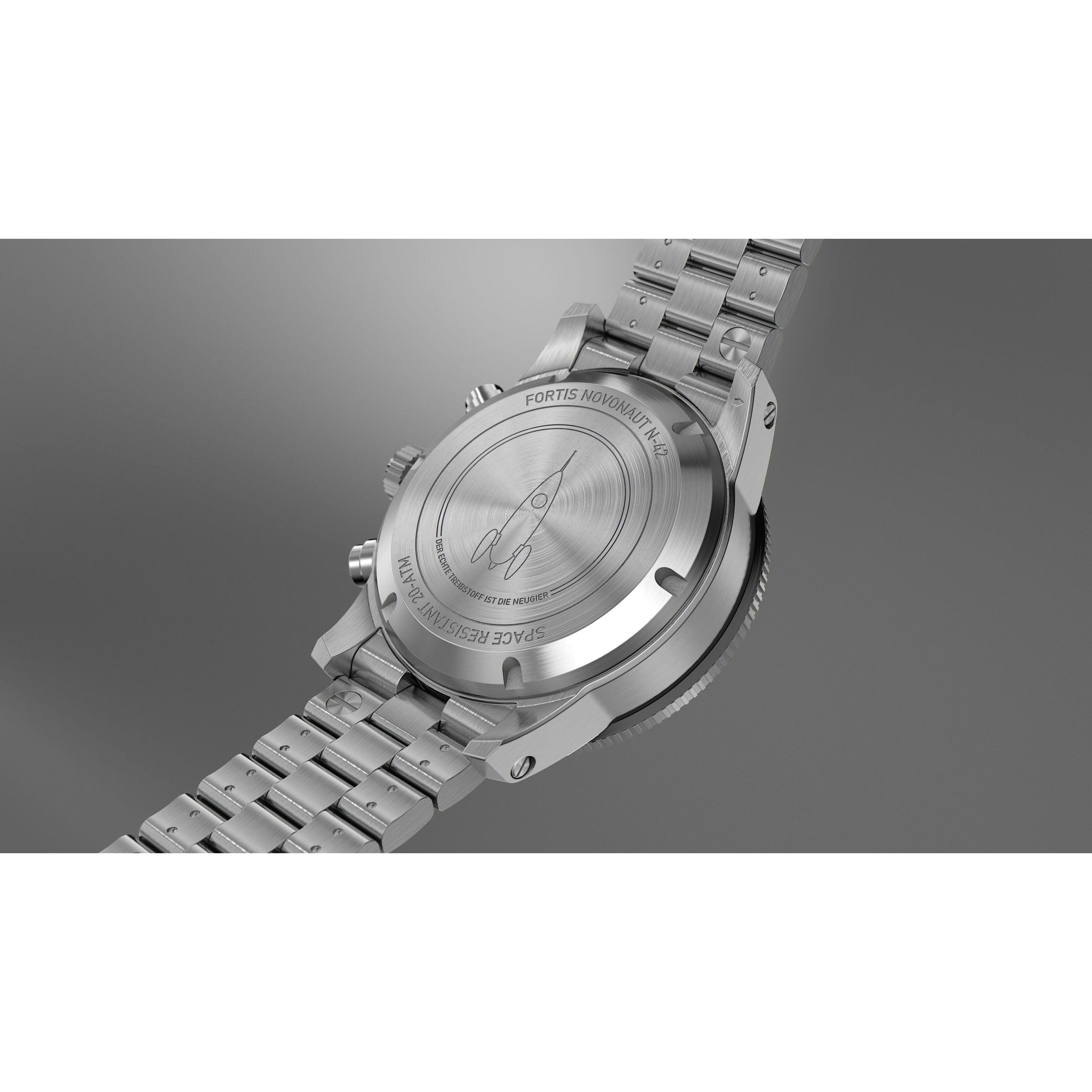 Black - Fortis - Legacy Analogue Quartz Watch - 5