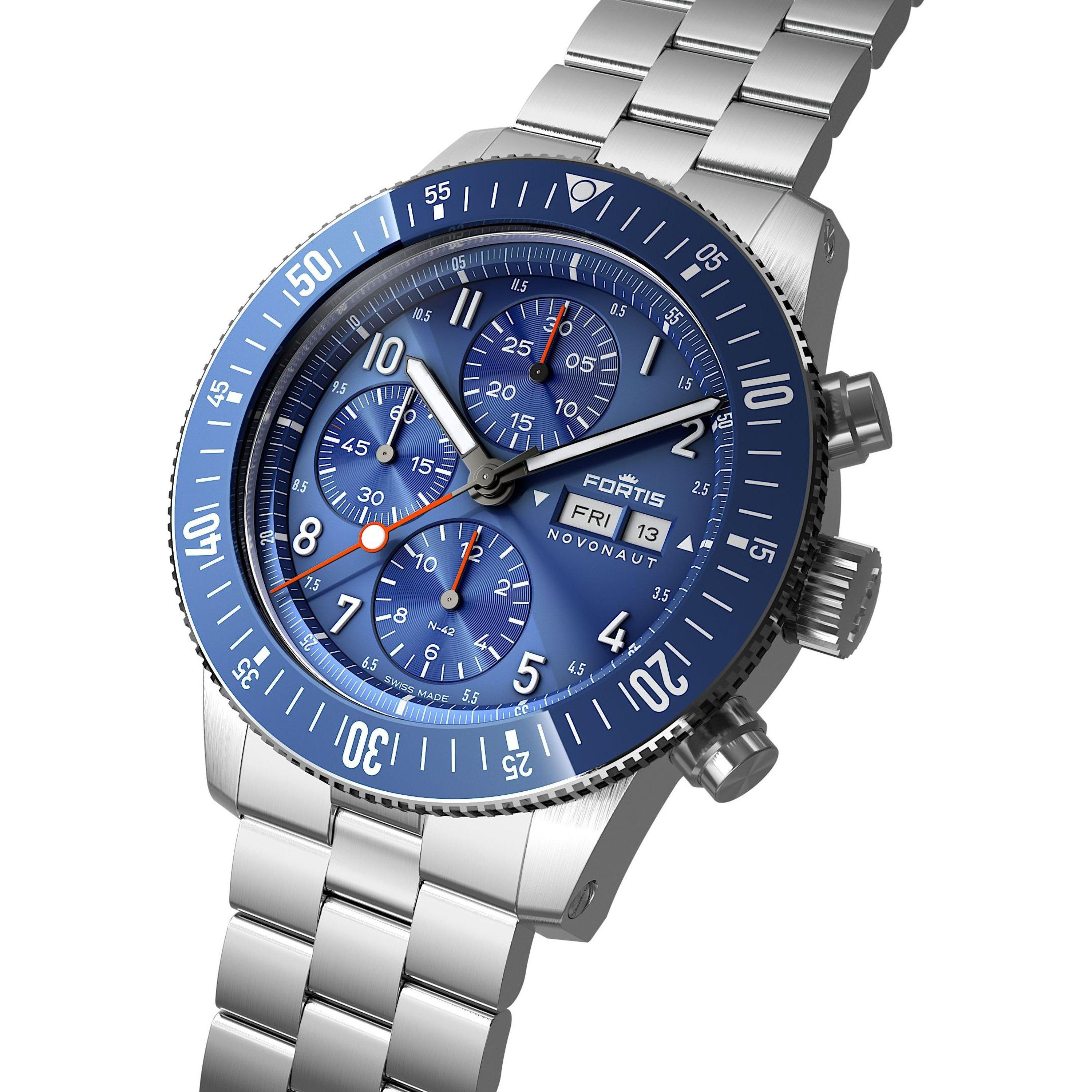 Cobalt Blue - Fortis - Cobalt Analogue Quartz Watch - 4