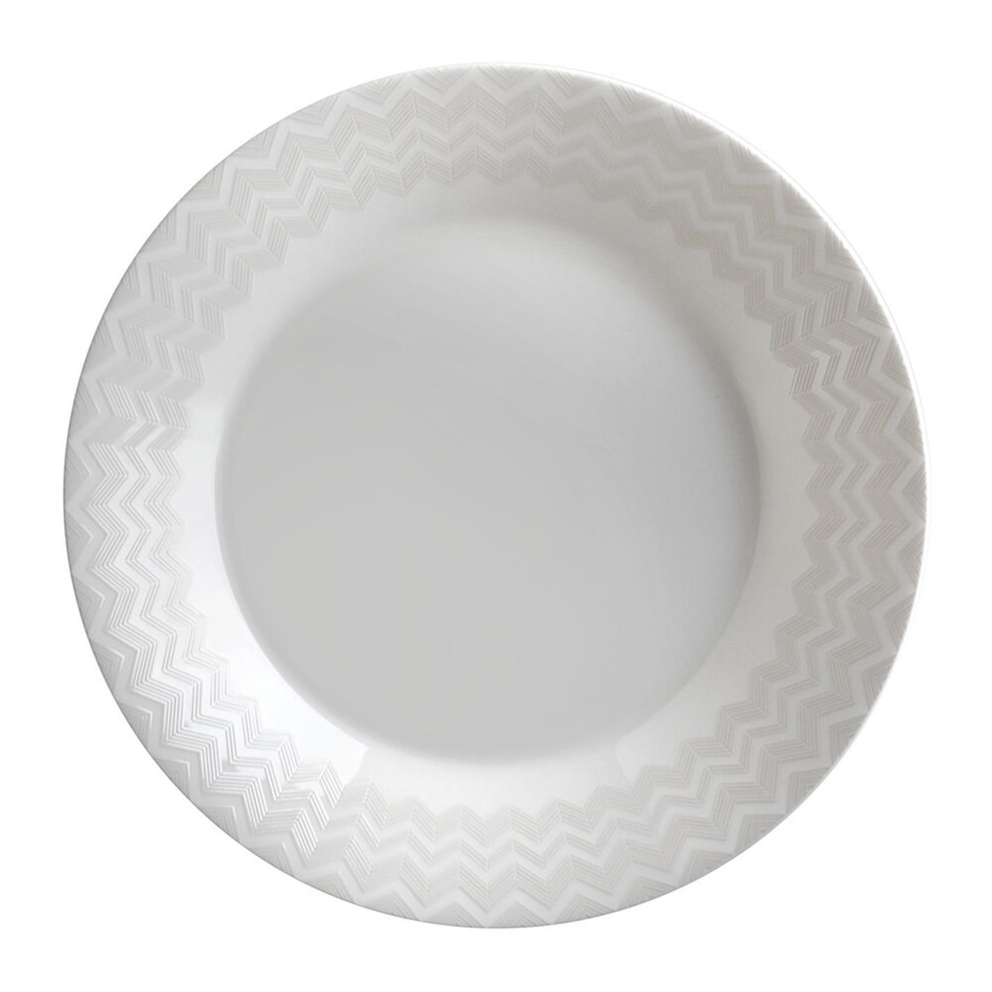 White - Missoni Home Collection - Zag Soup Plate - Set of 6 - 3