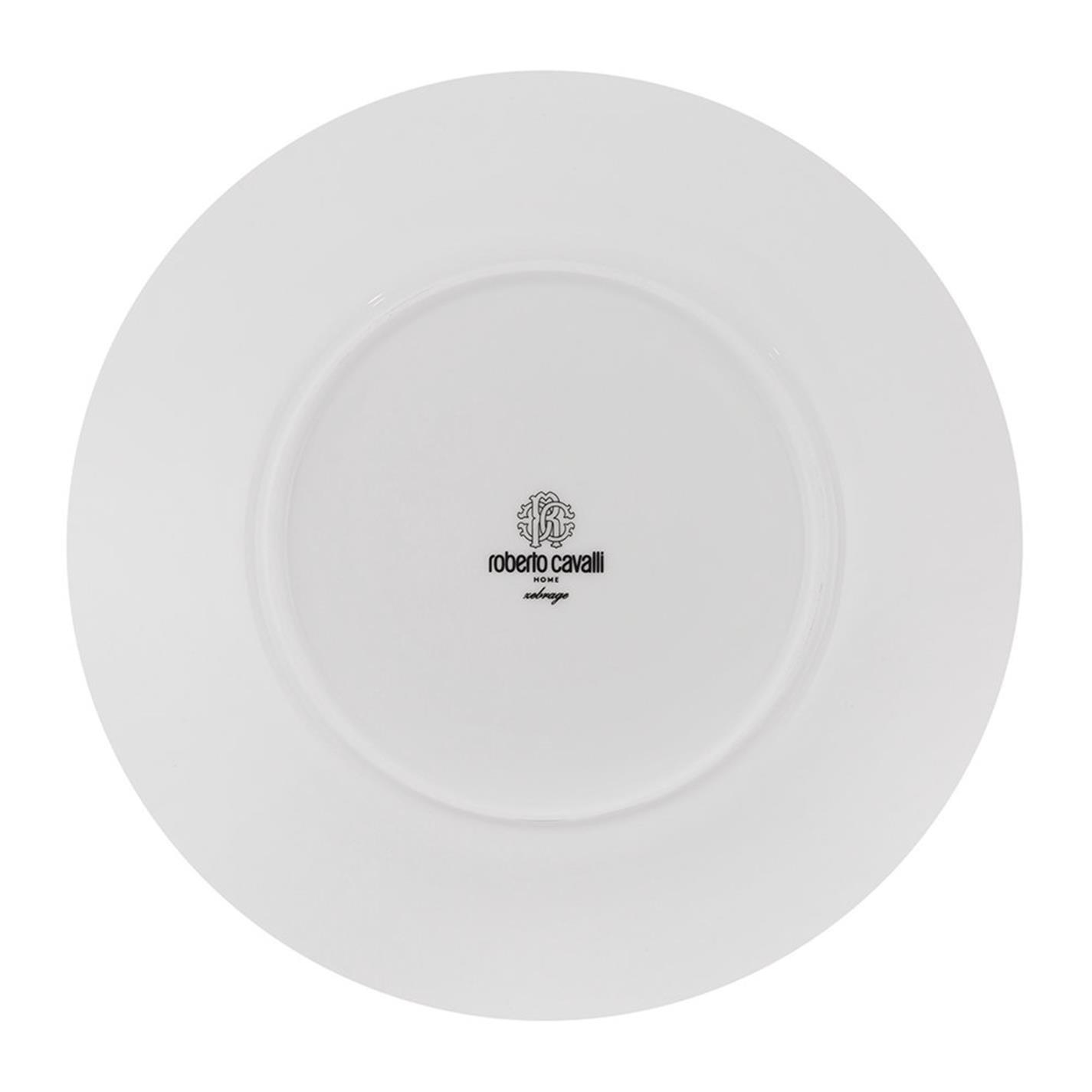 Black/White - Roberto Cavalli Home - Zebrage Soup Plate - Set of 6 - 4