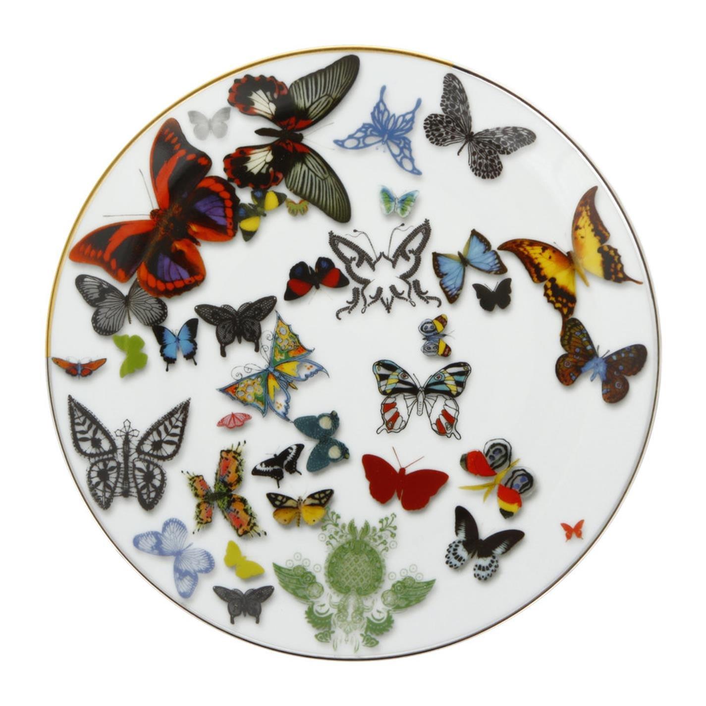 Multi - Christian Lacroix - Butterfly Parade Plate - Set Of 4 - 1