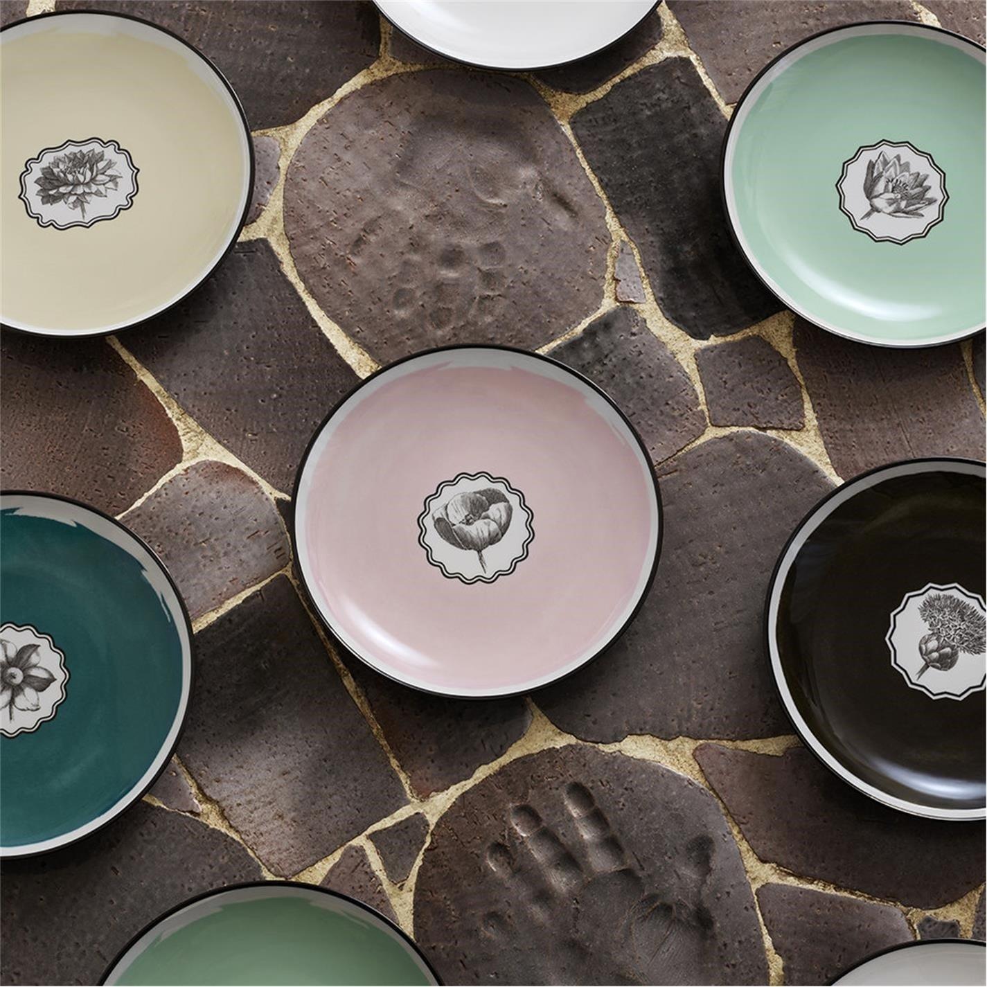 Pink - Christian Lacroix - Herbariae Dessert Plate - Set Of 4 - 2