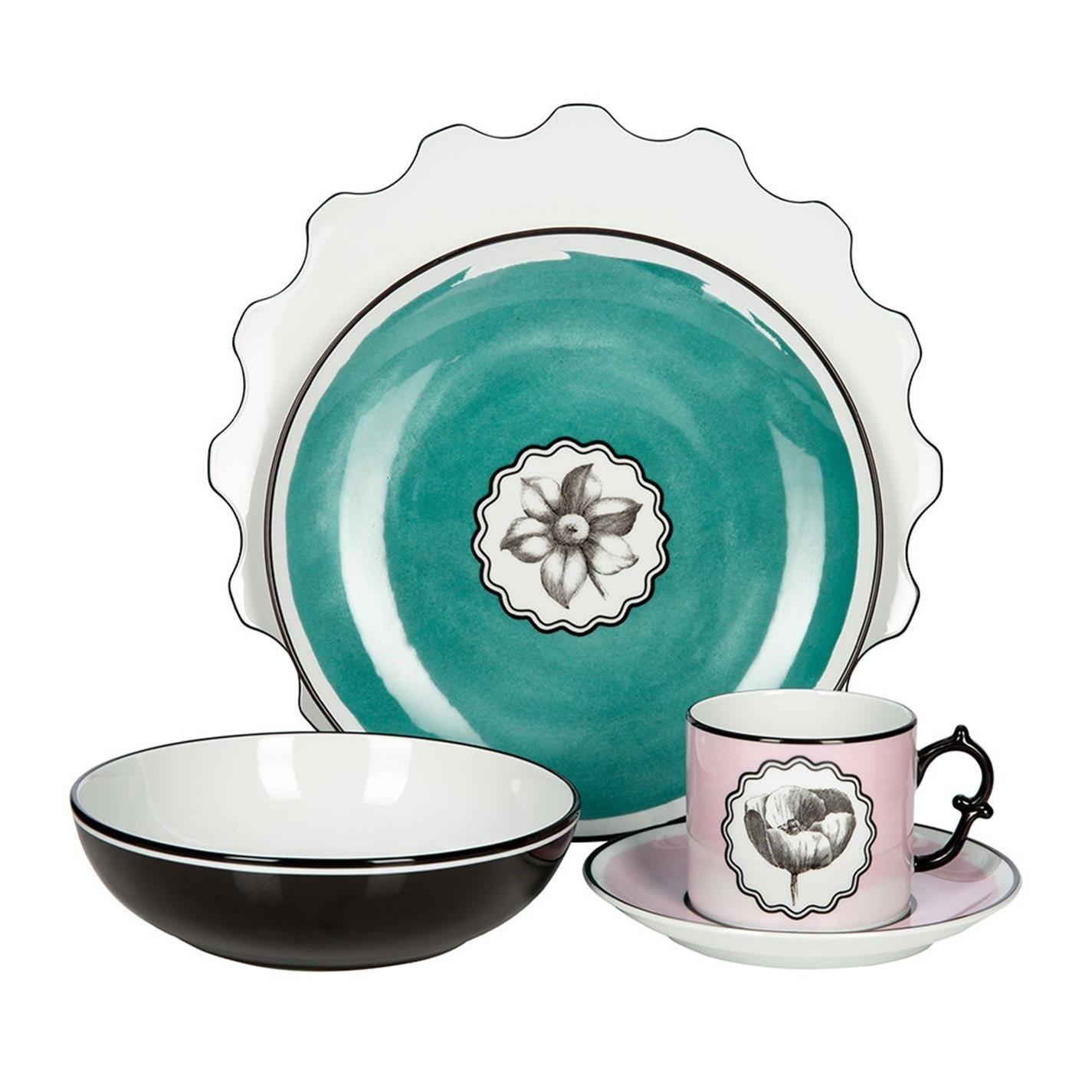 Peacock - Christian Lacroix - ChristianLacroix Herbariae Dessert Plate - Set Of 4 - 7