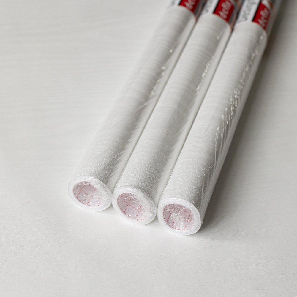 White - D C Fix - Whitewood Self Adhesive Vinyl Pack 3 - 1