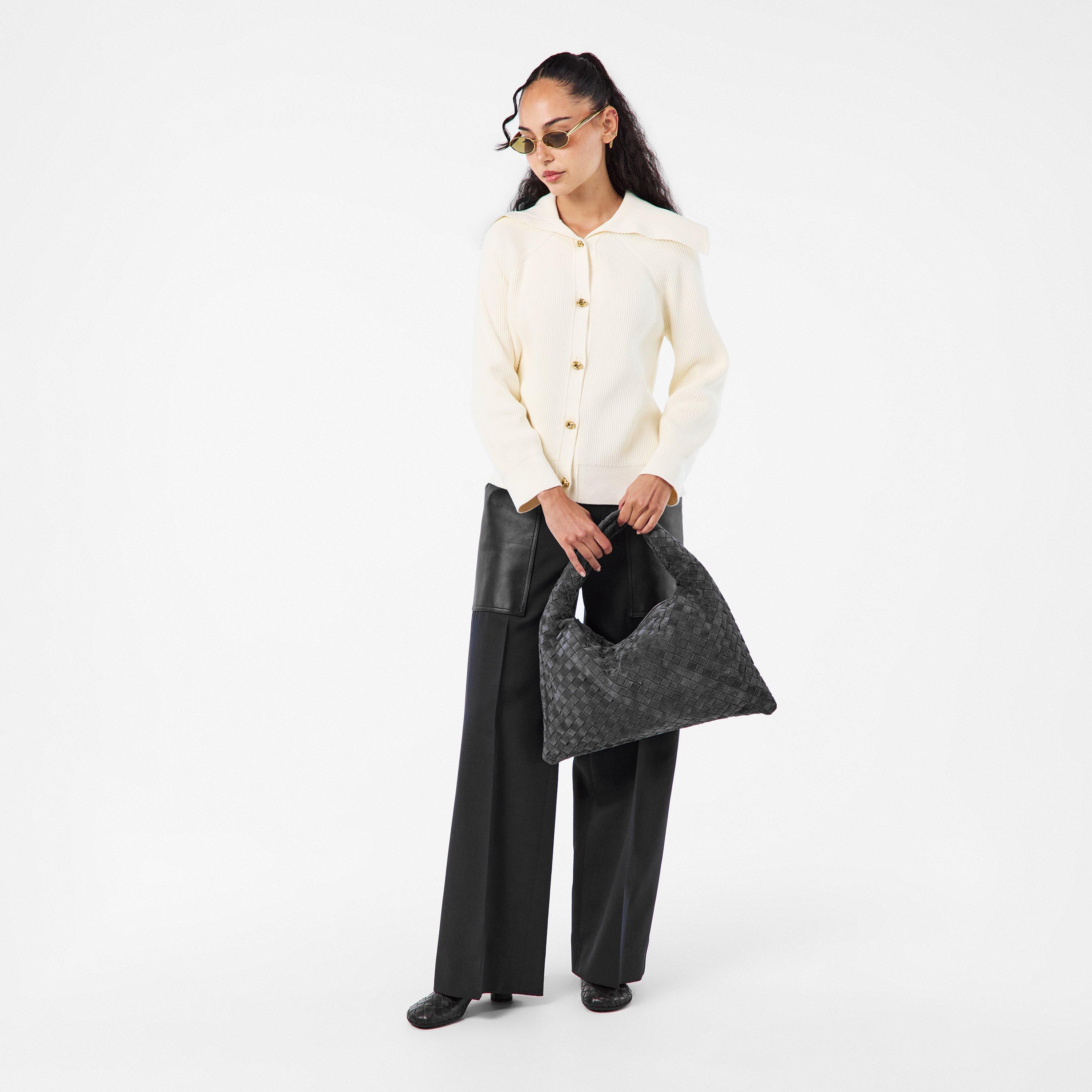 Graphite - Bottega Veneta - Small Hop Bag - 5