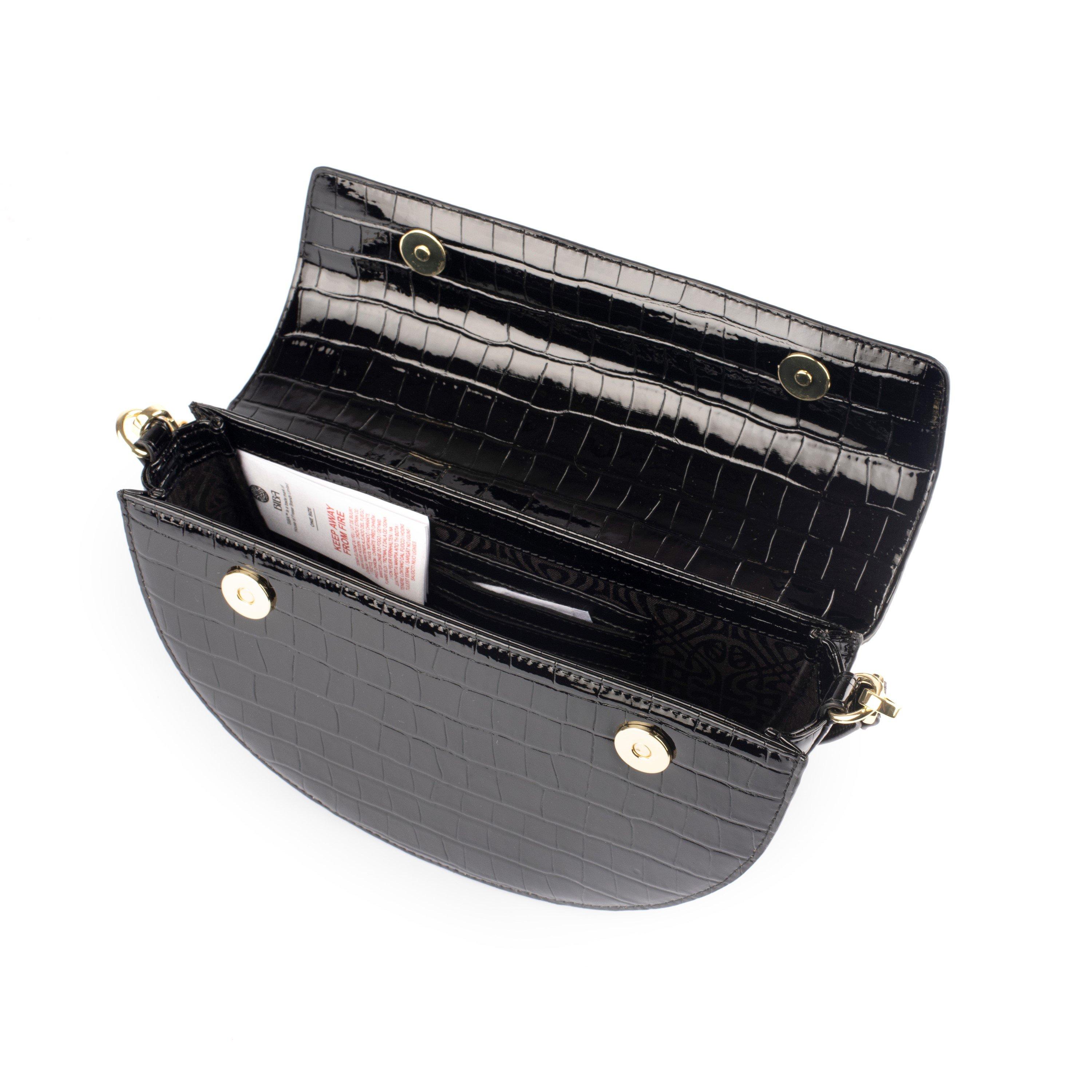 Patent Croc Crossbody Bag