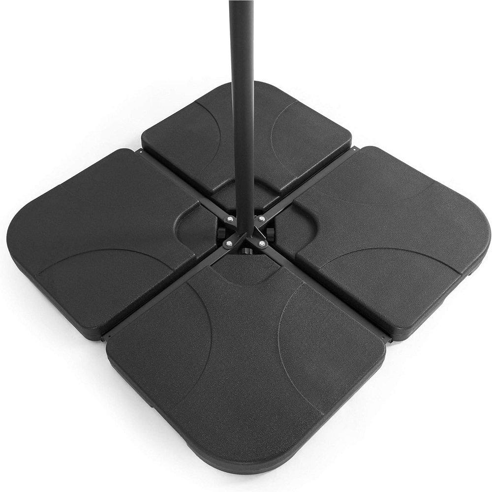 Black - VonHaus - VonHaus  60L Plastic Cantilever Parasol Base